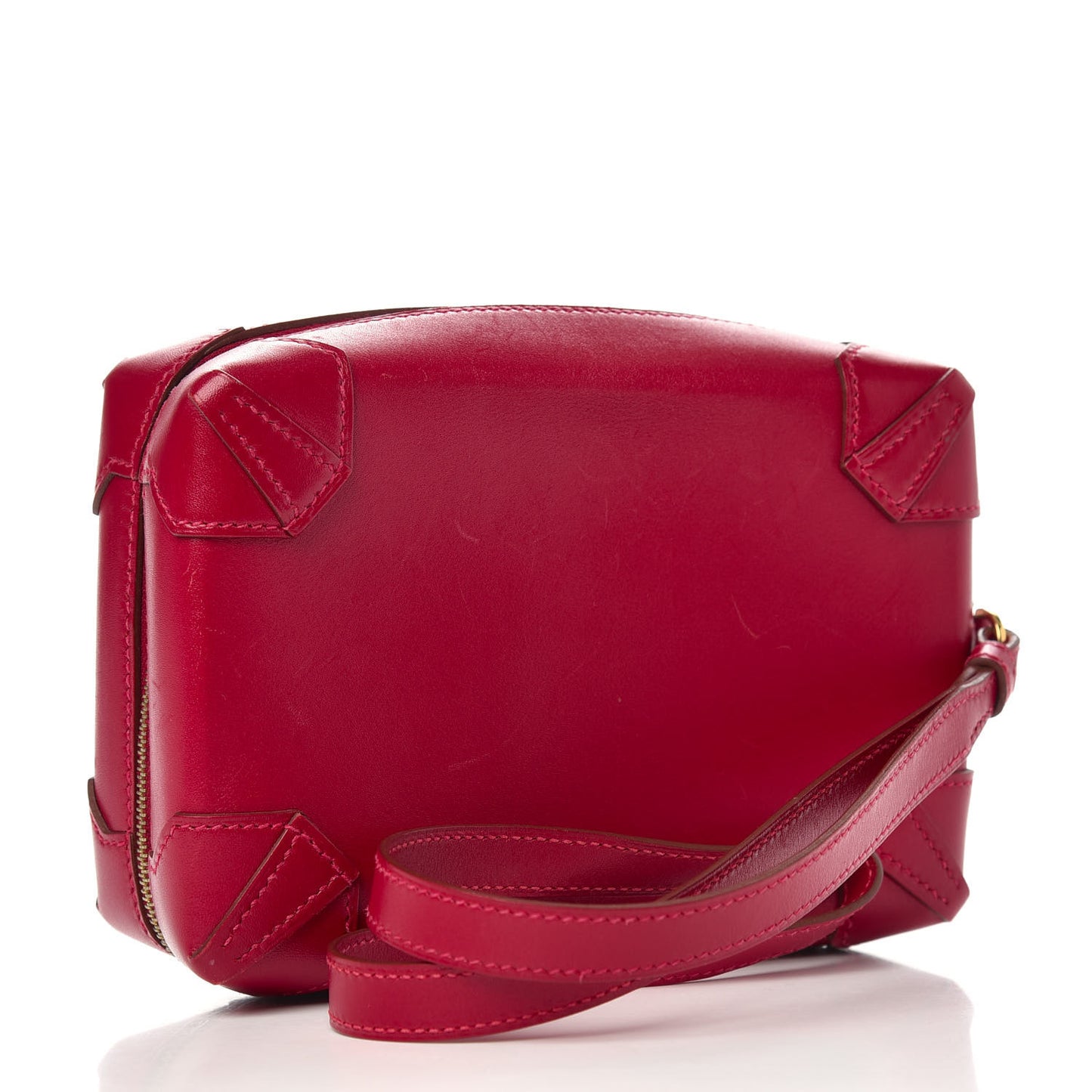 Tadelakt Mini Pochette Maxibox Rouge Vif