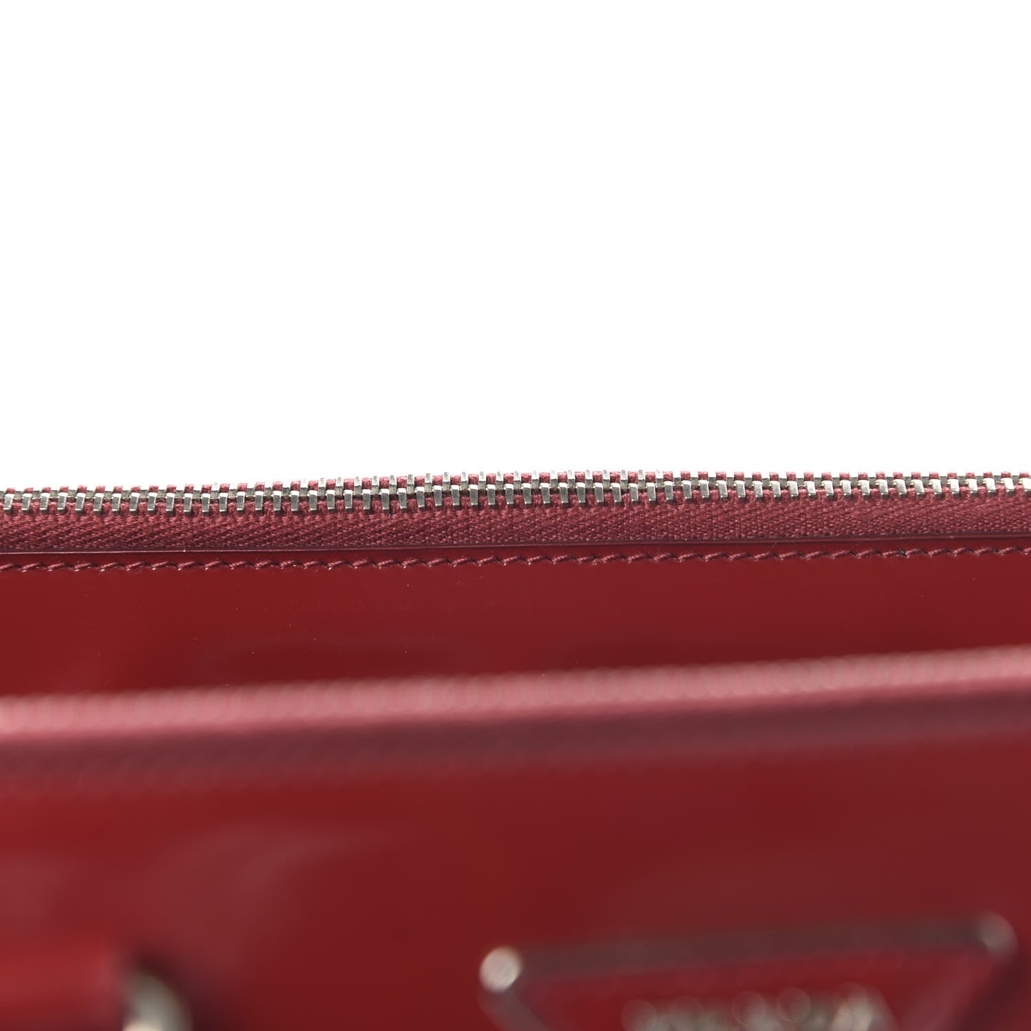 Prada Spazzolato Large Double Zip Tote Scarlatto Rubino 9 of 12