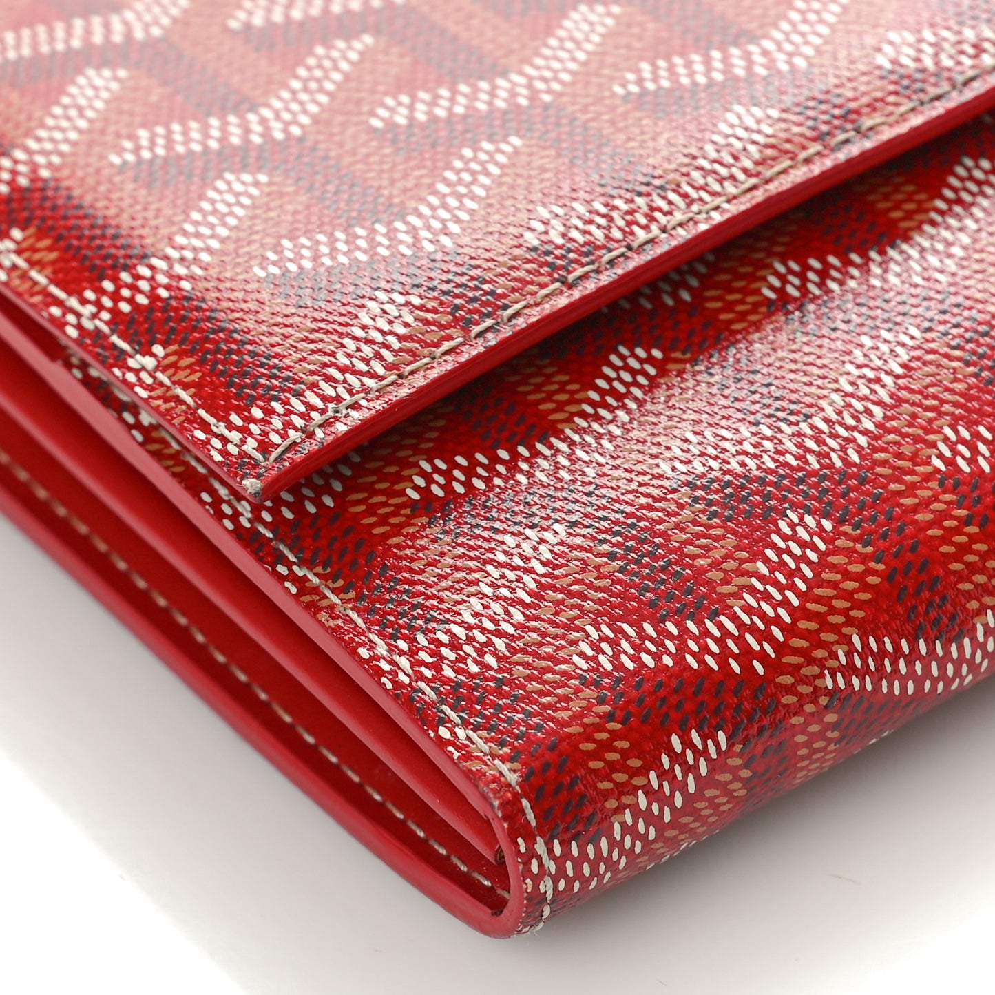 Goyardine Varenne Continental Wallet Red