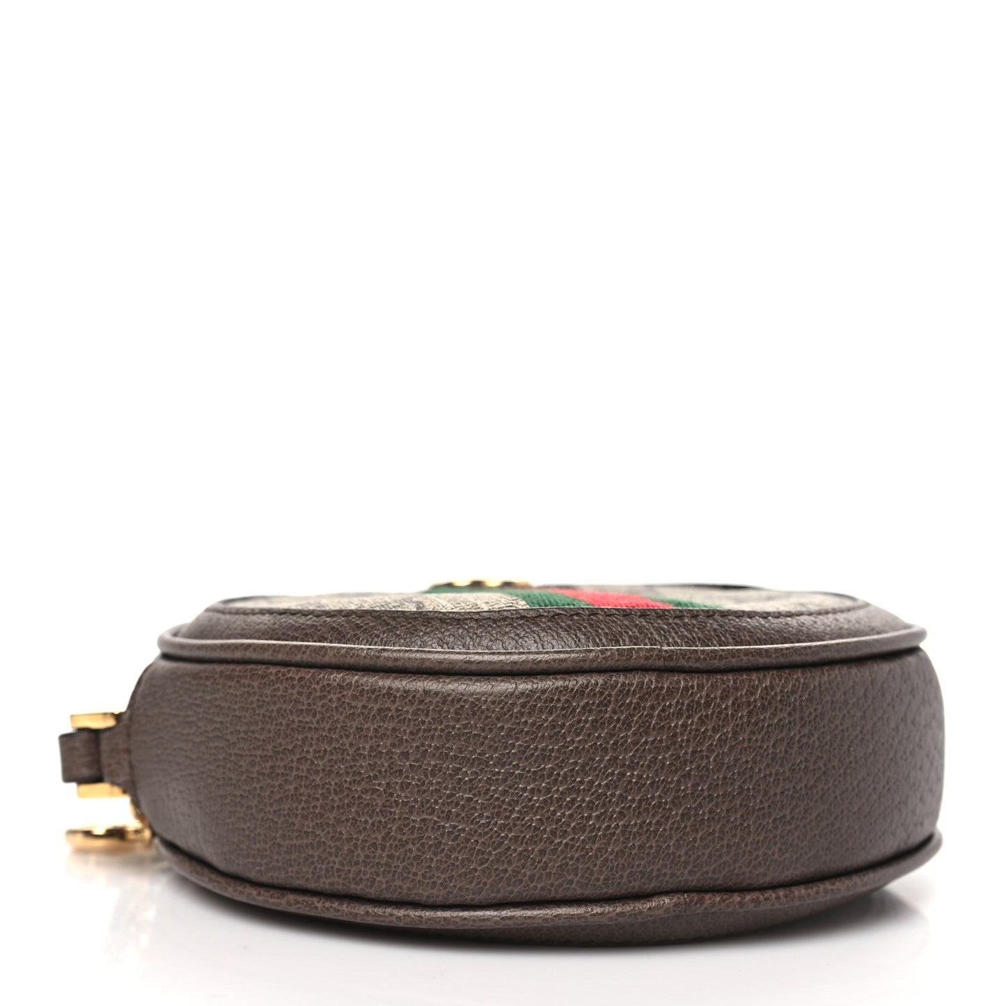 GG Supreme Monogram Web Ophidia Circle Wristlet Beige New Acero