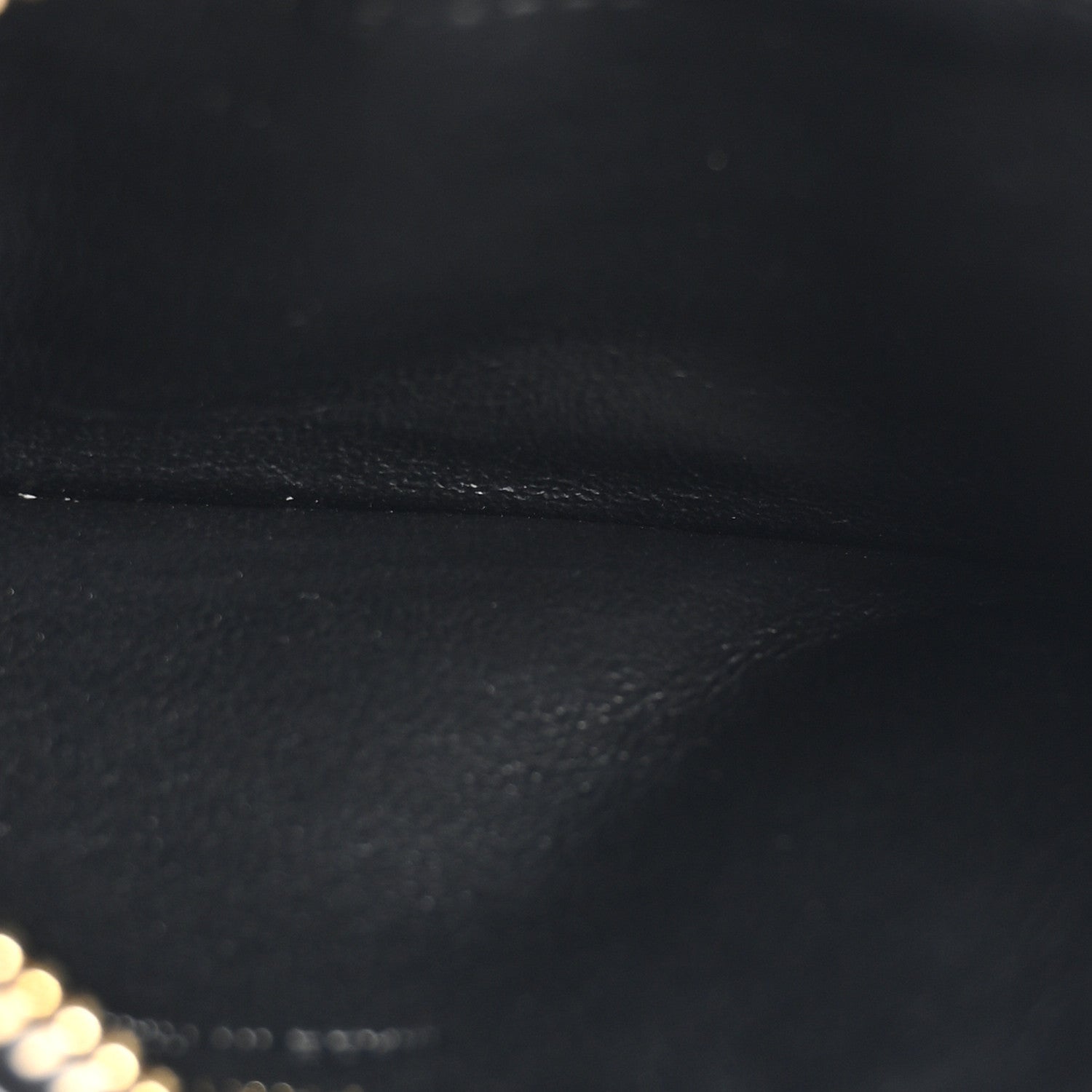 Saint Laurent Grain De Poudre Matelasse Chevron Monogram Fragments Zippered Card Case Black 5 of 7