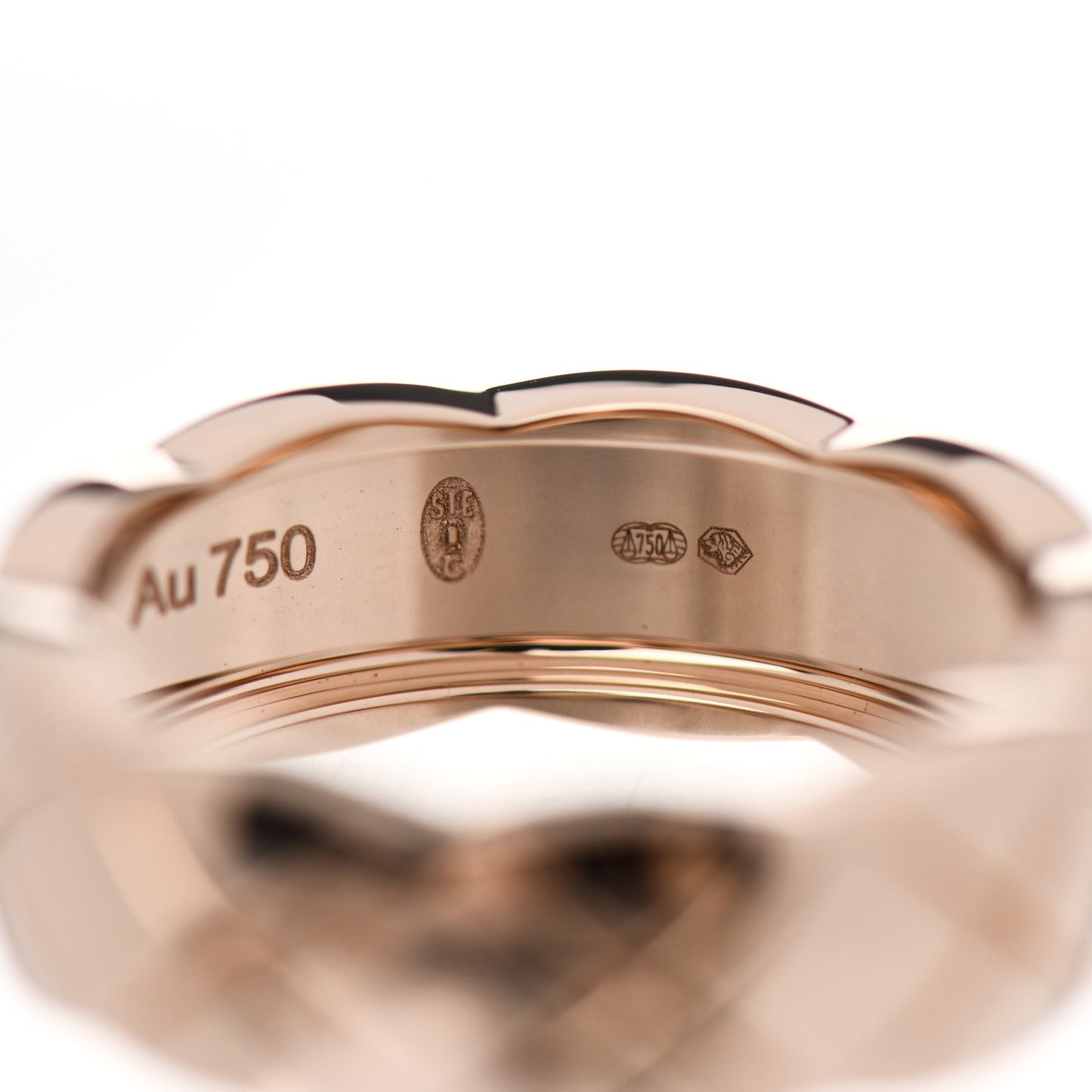 18K Beige Gold Small Coco Crush Ring 51 5.75