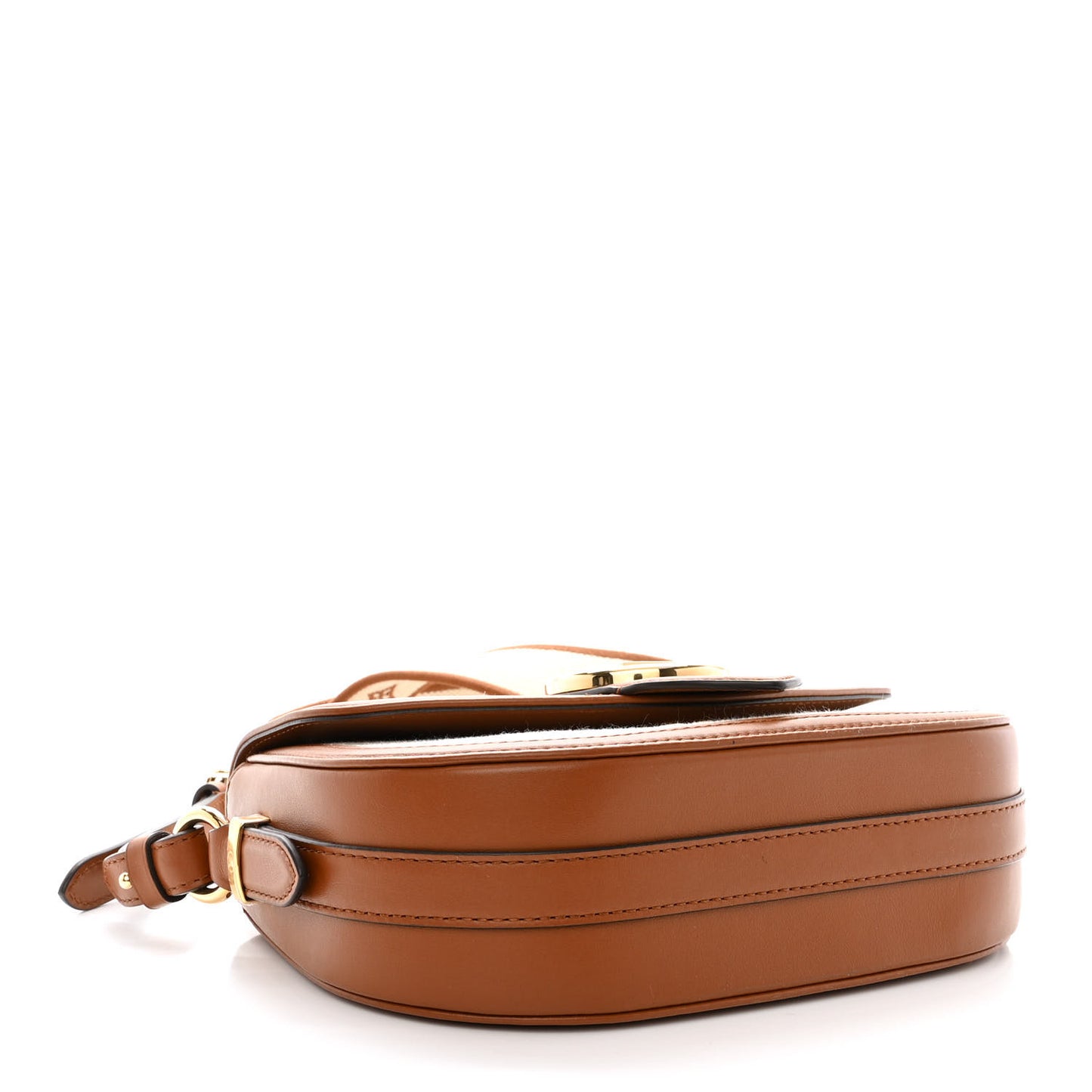 Canvas Smooth Calfskin LV Pont 9 Soft MM Caramel Brown