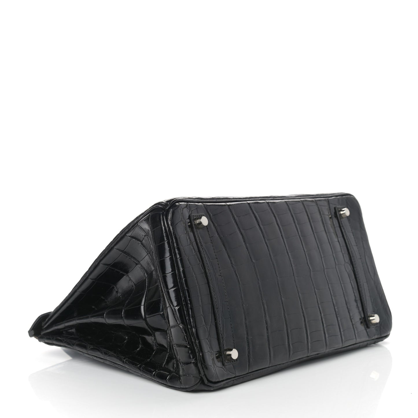 Shiny Niloticus Crocodile Birkin 35 Black