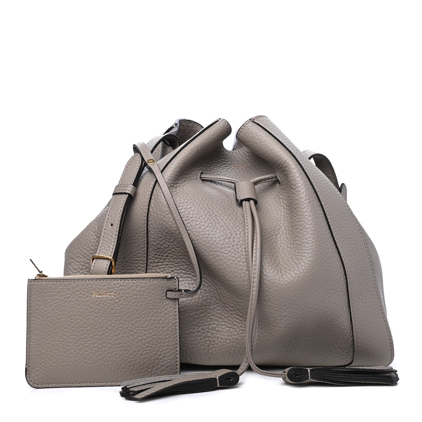 Heavy Grain Calfskin Small Millie Solid Grey