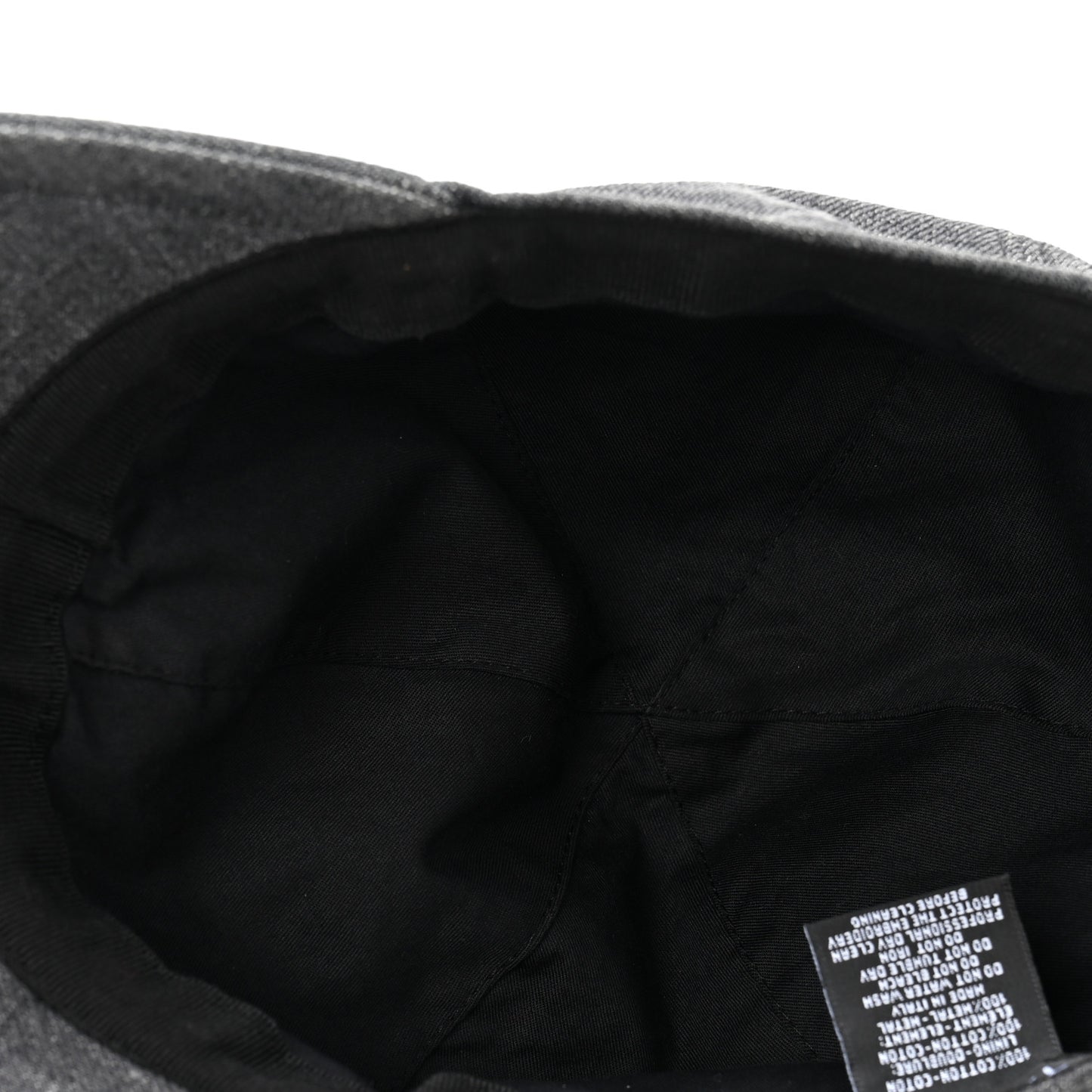 Denim Cap Hat Black
