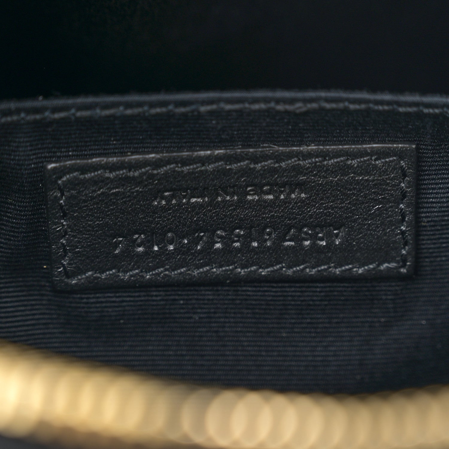 Saint Laurent Calfskin Matelasse Monogram Lou Camera Bag Black 7 of 12