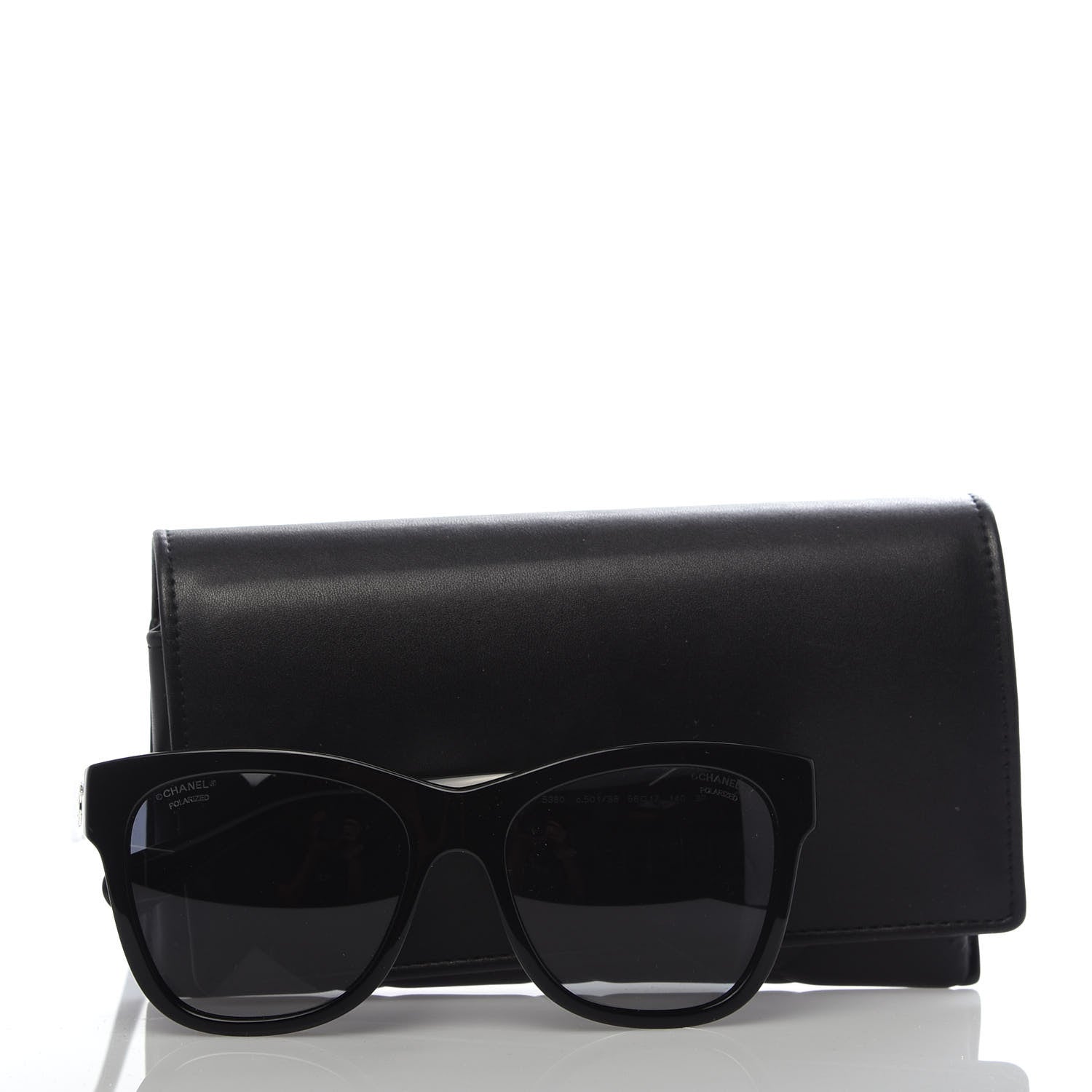 Chanel Acetate Square CC Sunglasses 5380 Black 8 of 8