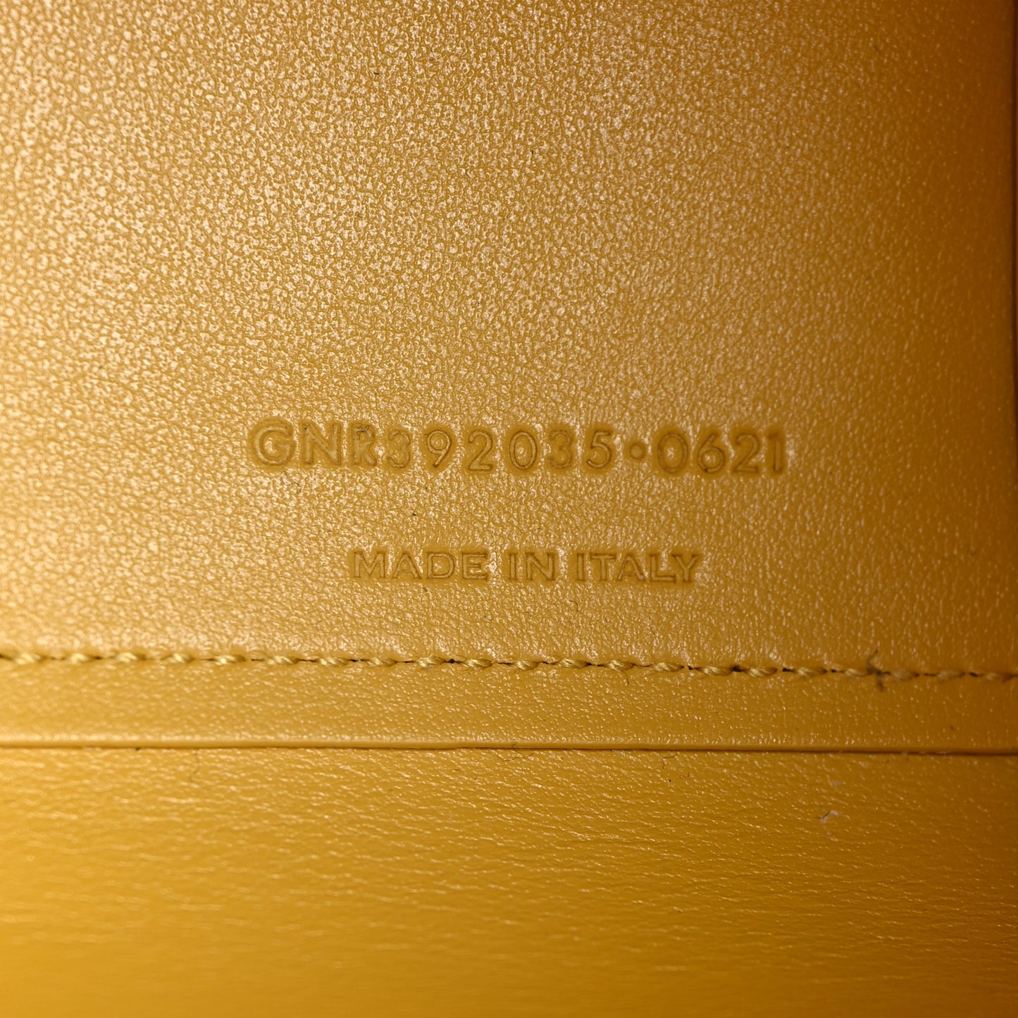Grained Calfskin Nano Sac De Jour Jaune