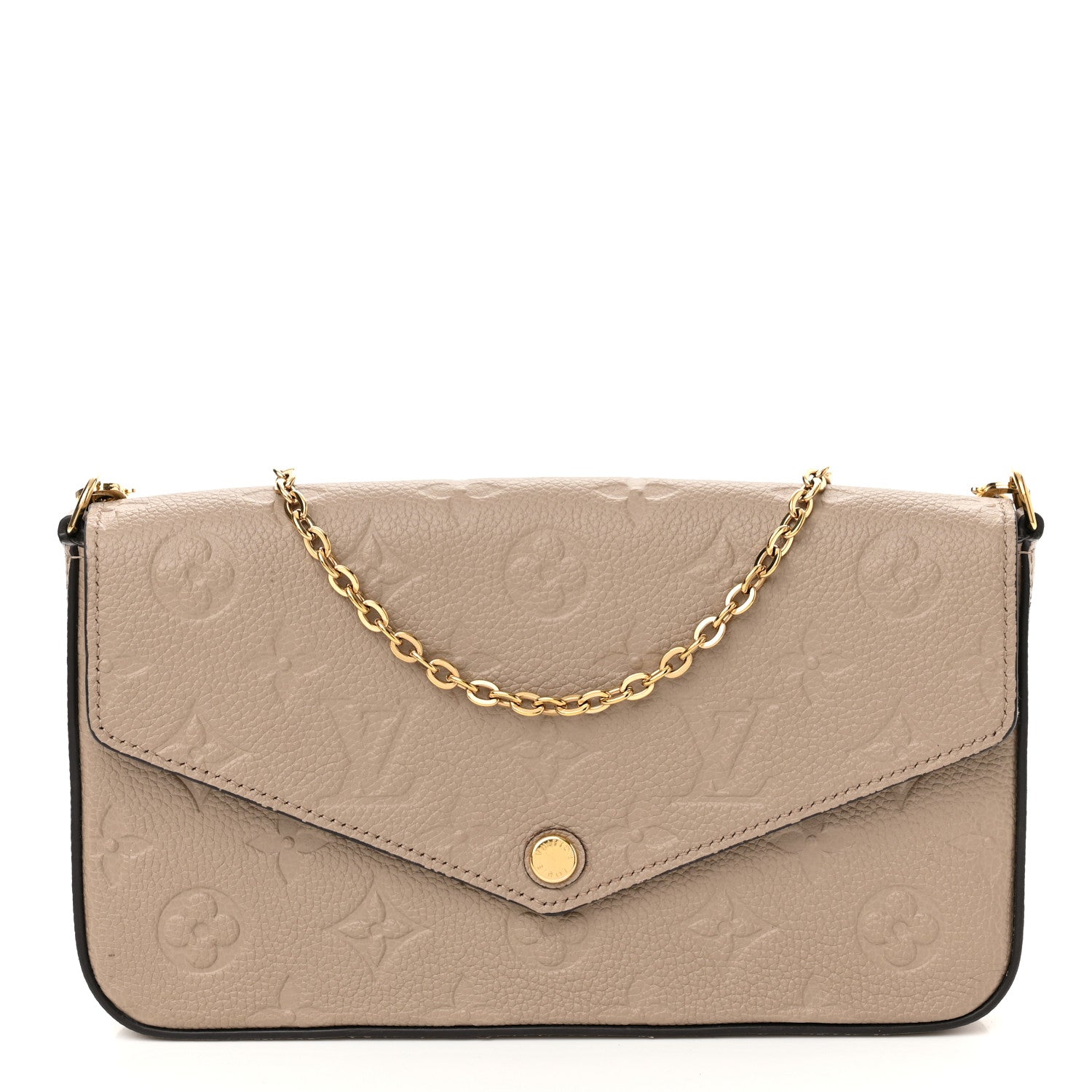 Louis Vuitton Empreinte Pochette Felicie Chain Wallet Tourterelle 3 of 10