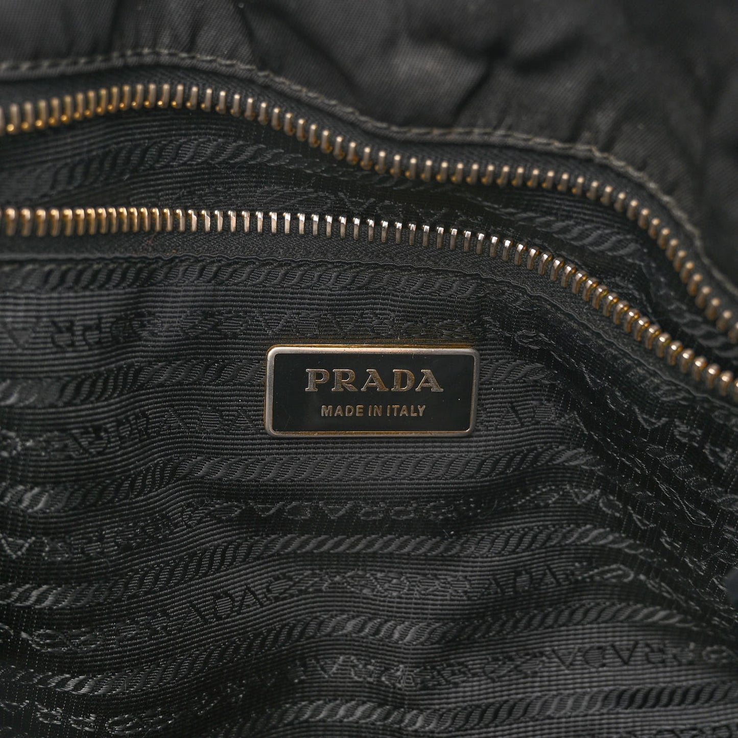 Tessuto Nylon Quilted Tote Black