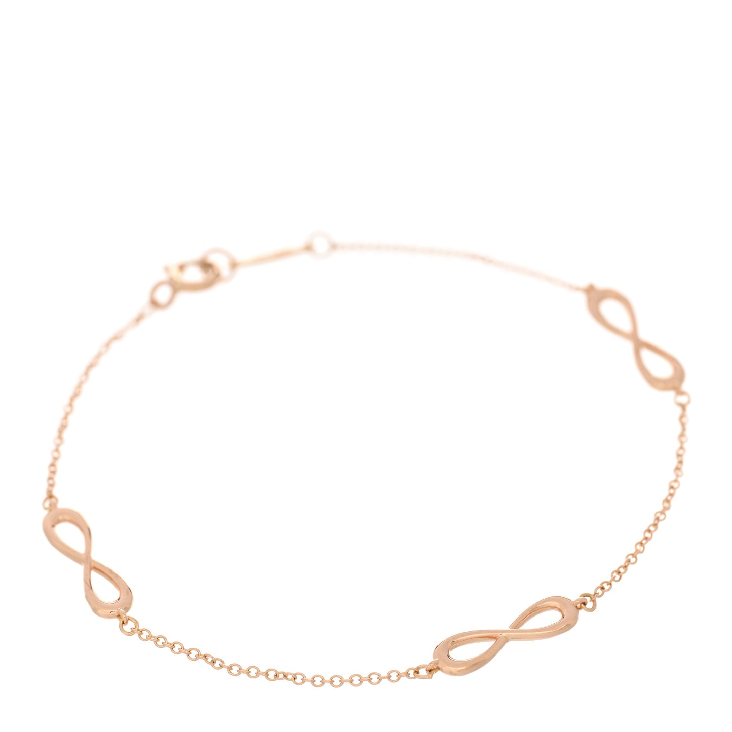 18K Rose Gold Infinity Endless Bracelet