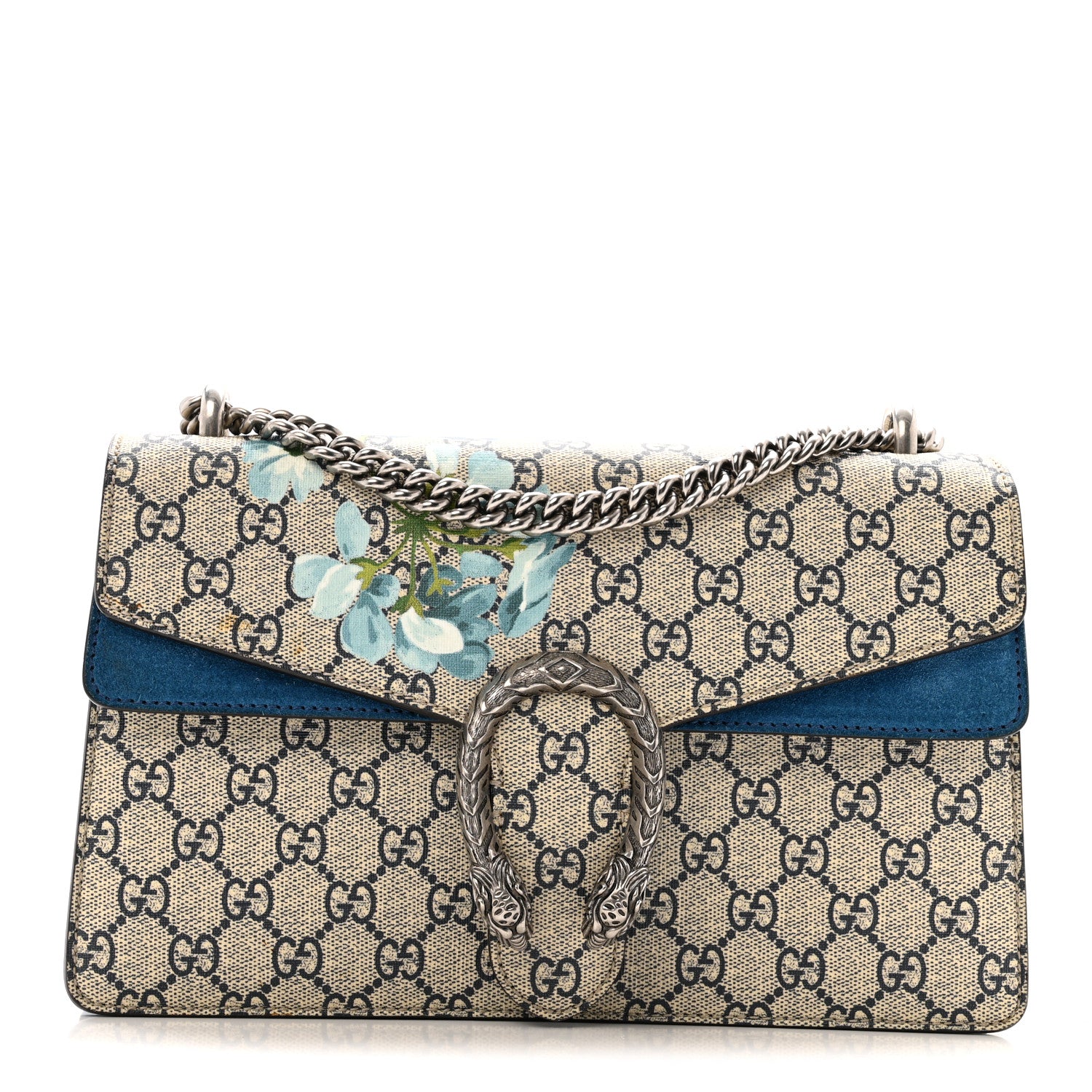 Gucci GG Supreme Monogram Blooms Small Dionysus Shoulder Bag Beige