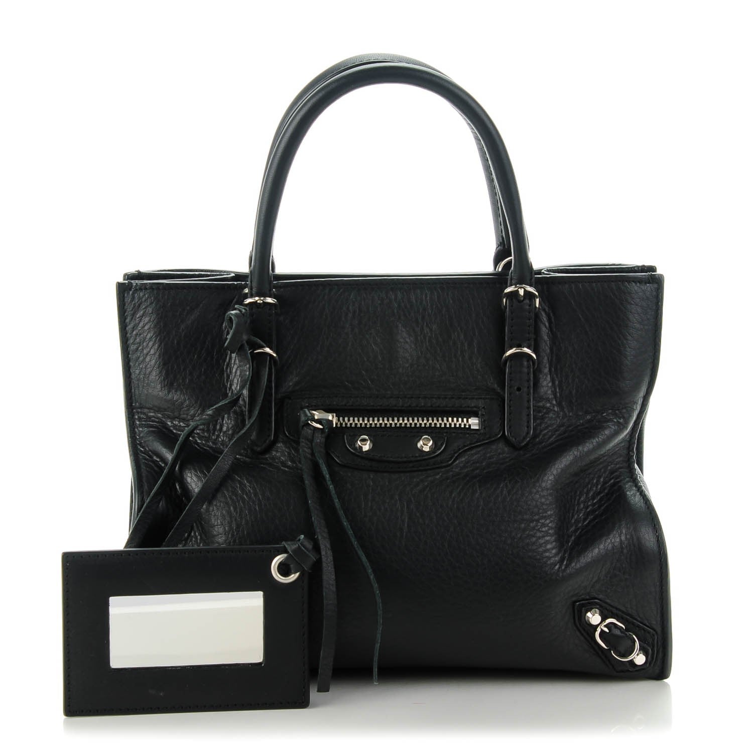 Balenciaga Calfskin Papier Mini A4 Tote Black 135683 – FASHIONPHILE