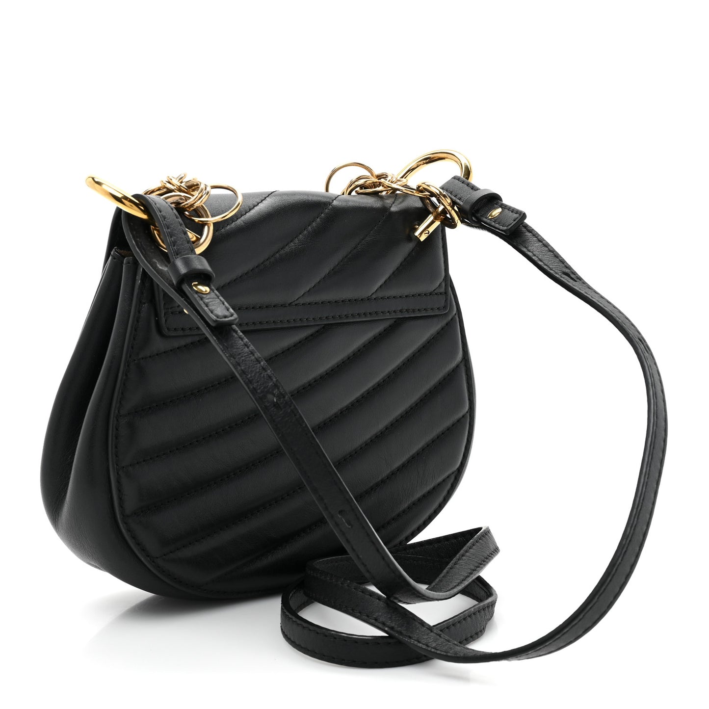 Calfskin Quilted Mini Drew Bijou Shoulder Bag Black