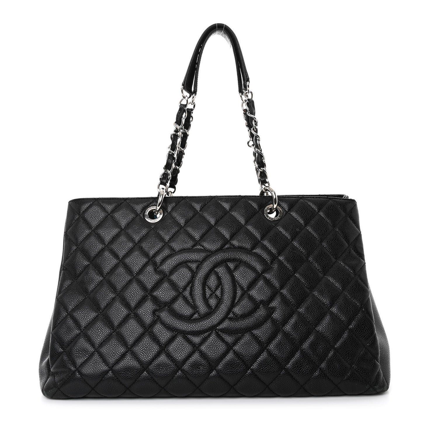 Caviar Quilted XL Grand Shopping Tote GST Black