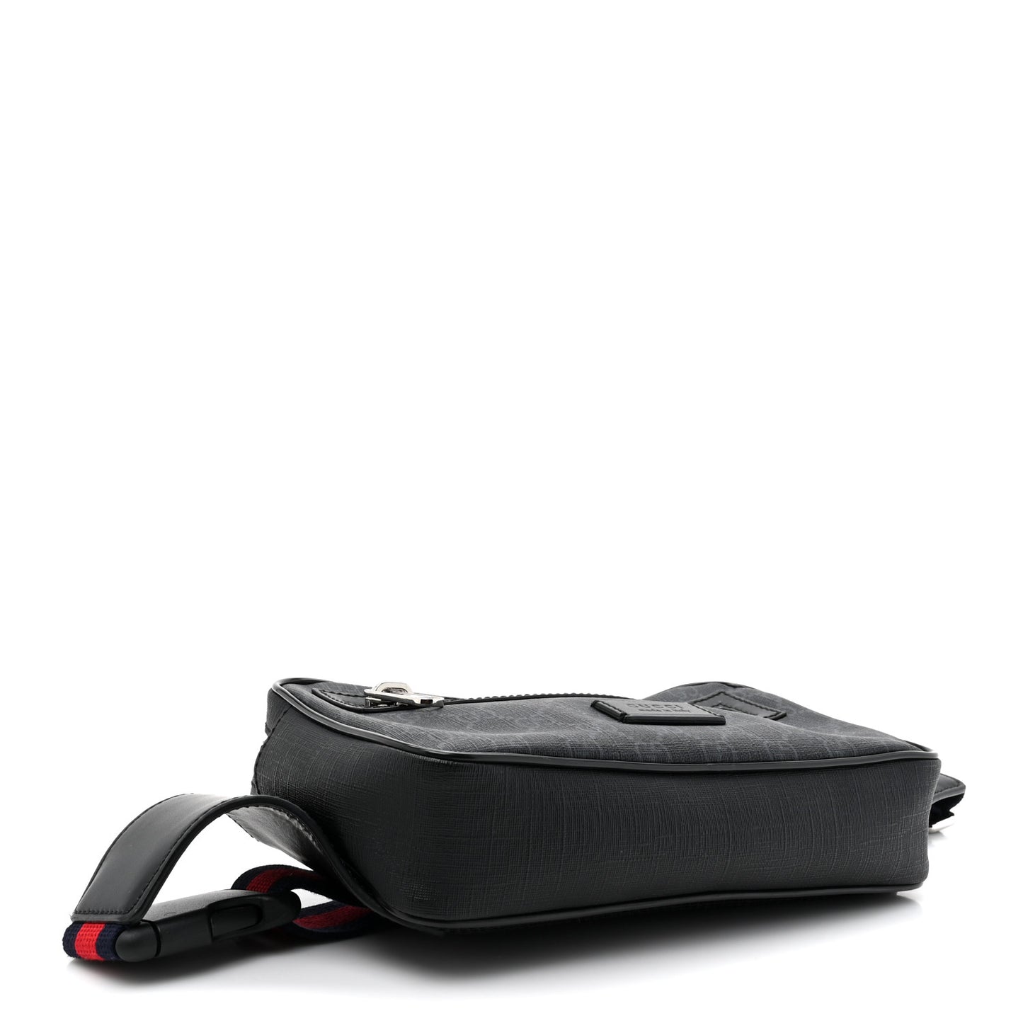 Soft GG Supreme Monogram Web Belt Bag Black Grey
