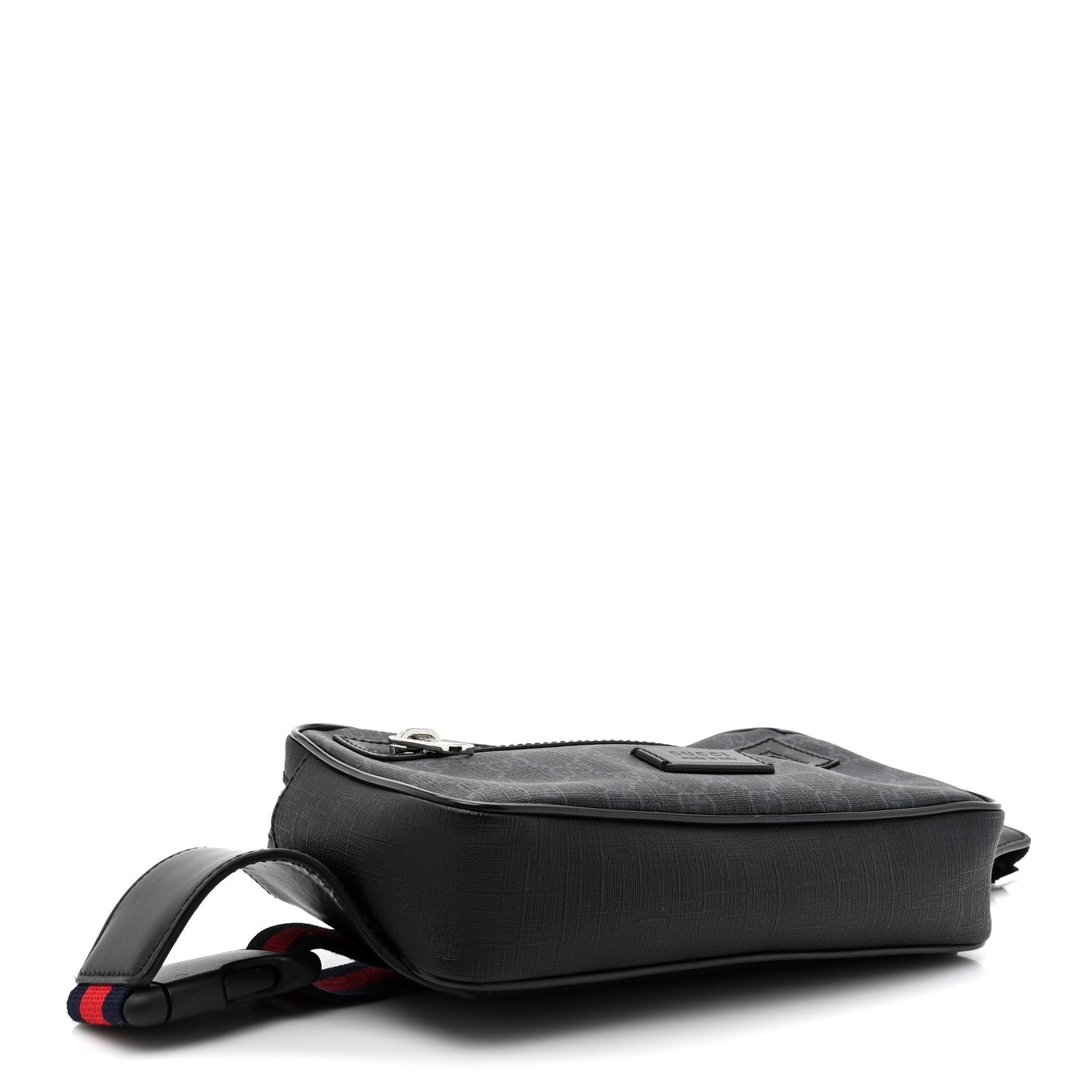 Gucci Soft GG Supreme Monogram Web Belt Bag Black Grey 4 of 10