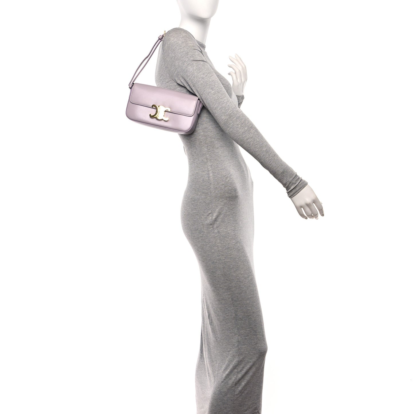 Shiny Calfskin Triomphe Shoulder Bag