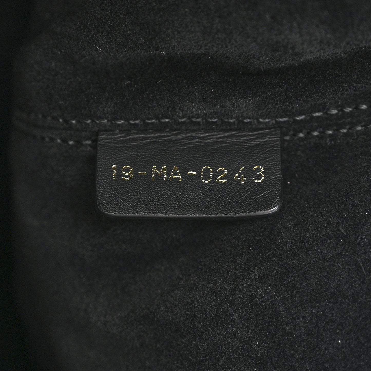 Calfskin Macrocannage Large Toujours Black