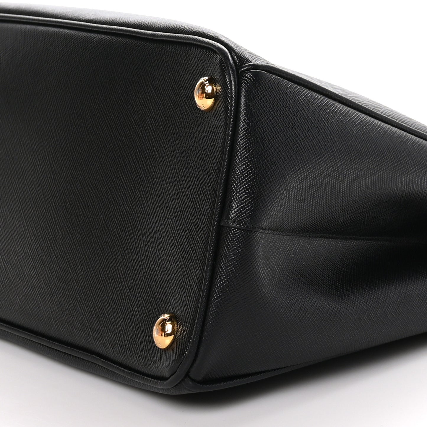 Saffiano Small Galleria Double Zip Tote Black