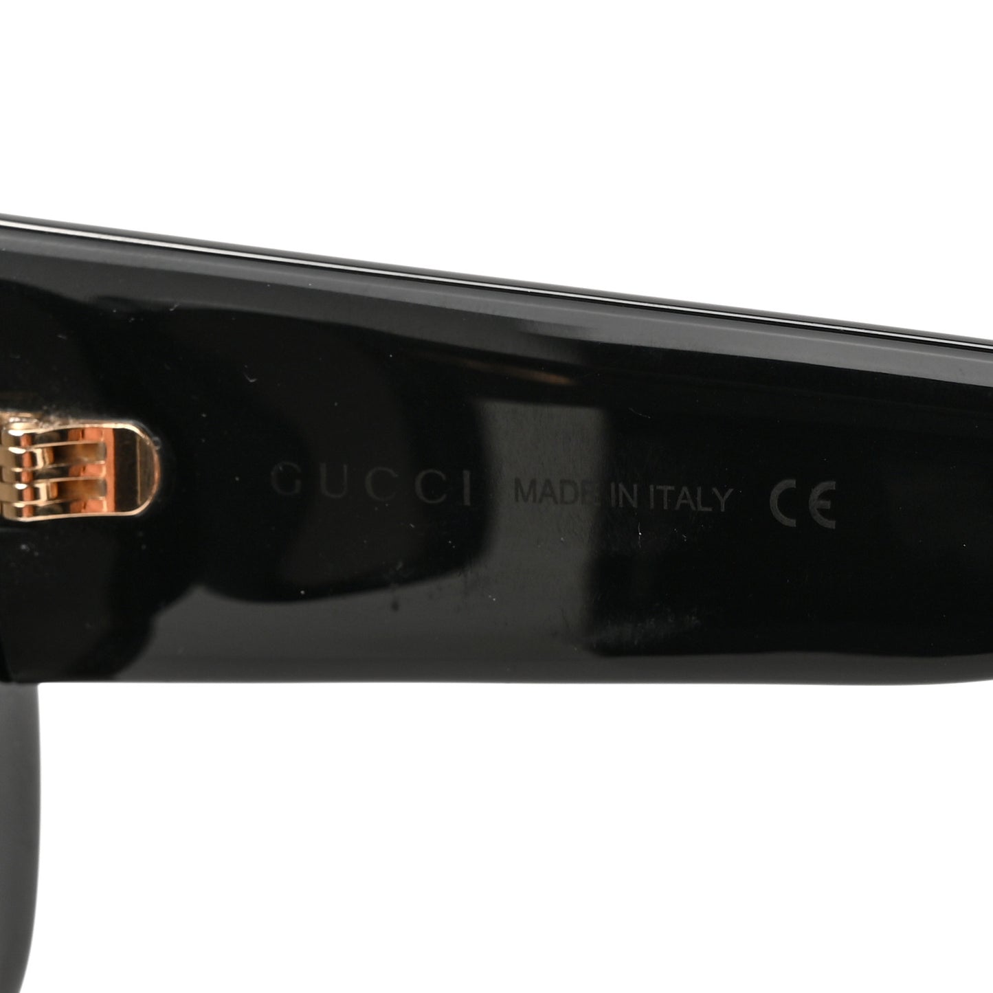 Acetate Square Frame Sunglasses GG0141SN Black