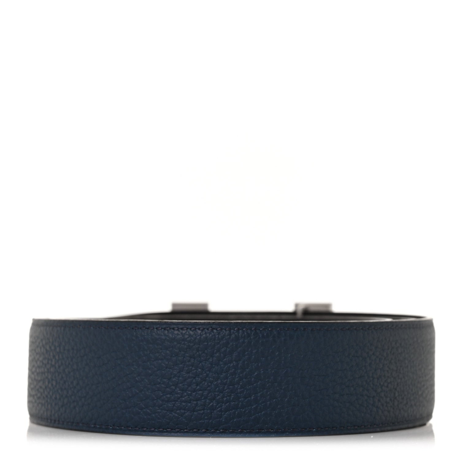 Hermes Box Togo 32mm H Belt 100 Black Bleu De Prusse 2 of 4