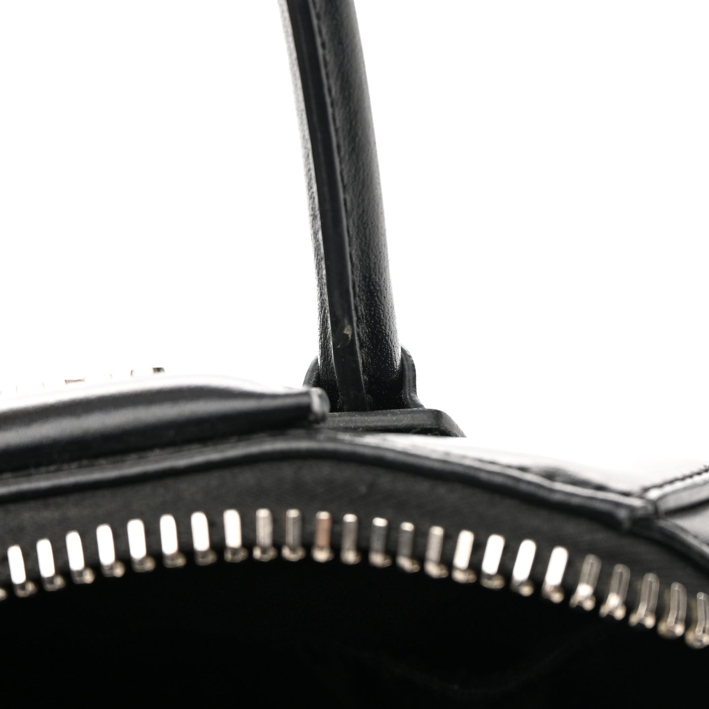 Shiny Lord Calfskin Mini Antigona Black