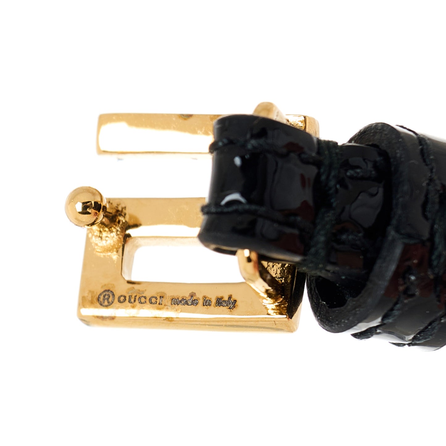 Patent G Buckle Bracelet Black