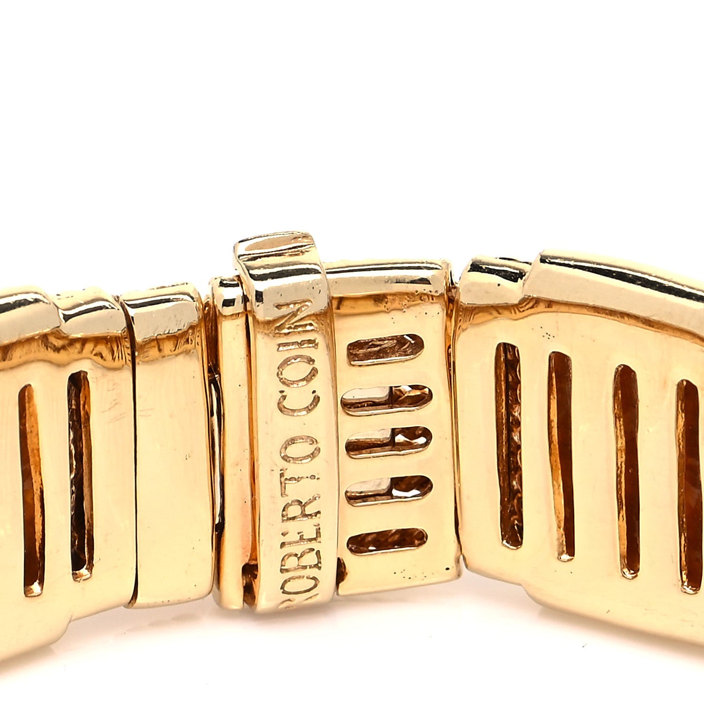 18K Yellow Gold Black Onyx Wide Silk Mesh Bracelet