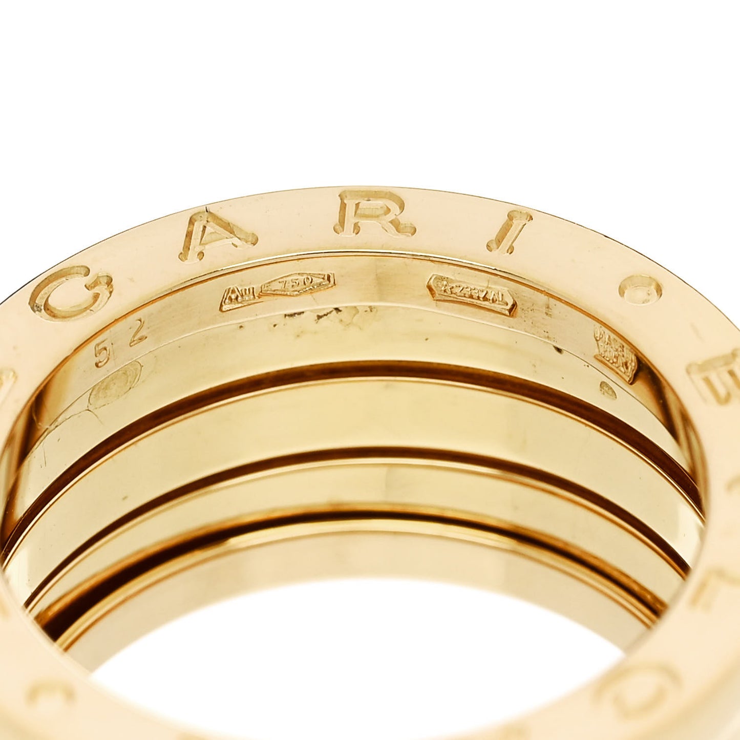 18K Yellow Gold B.Zero1 Four-Band Ring 52 6