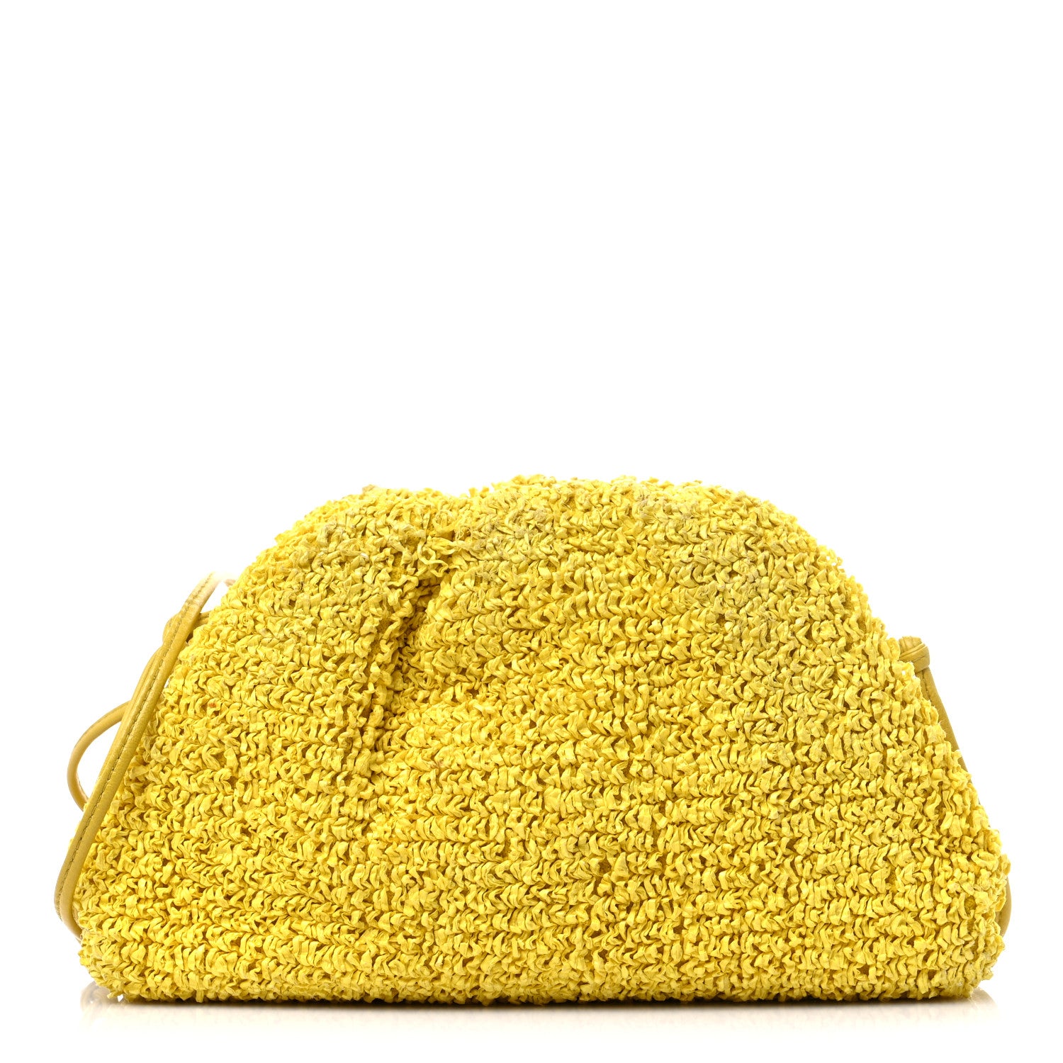 Bottega Veneta Boucle Curly Raffia The Mini Pouch Mirabelle