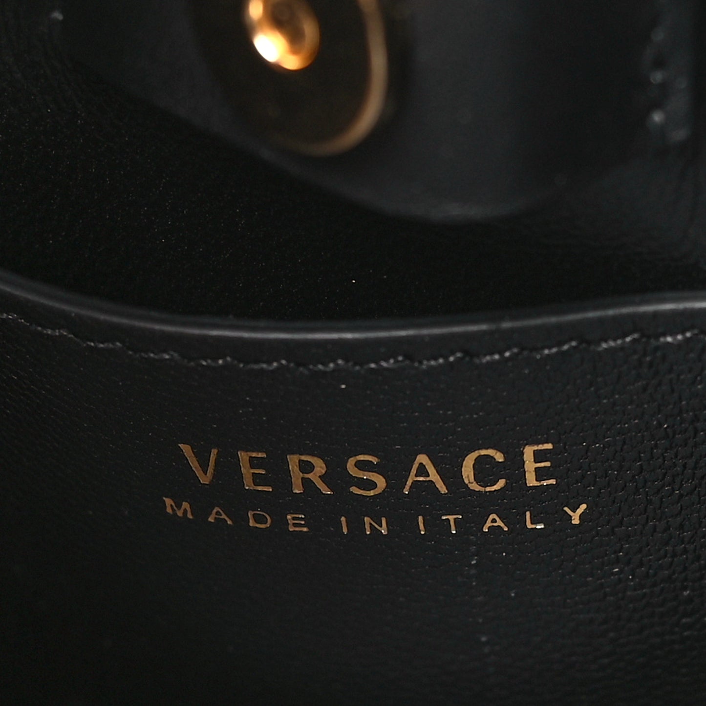 Vitello Mini Virtus Bucket Bag Black