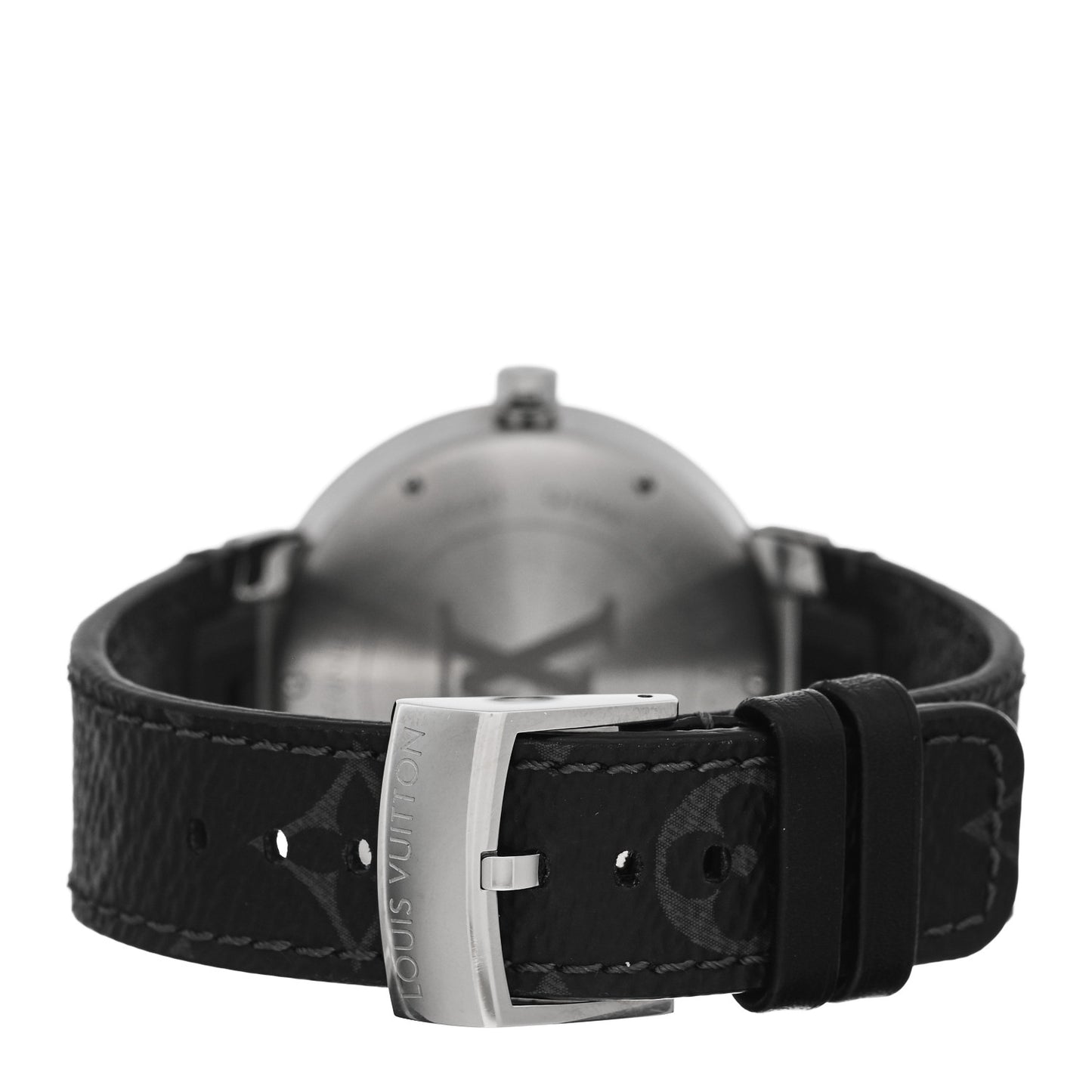 Stainless Steel Monogram Eclipse 39mm Tambour Slim Quartz Watch