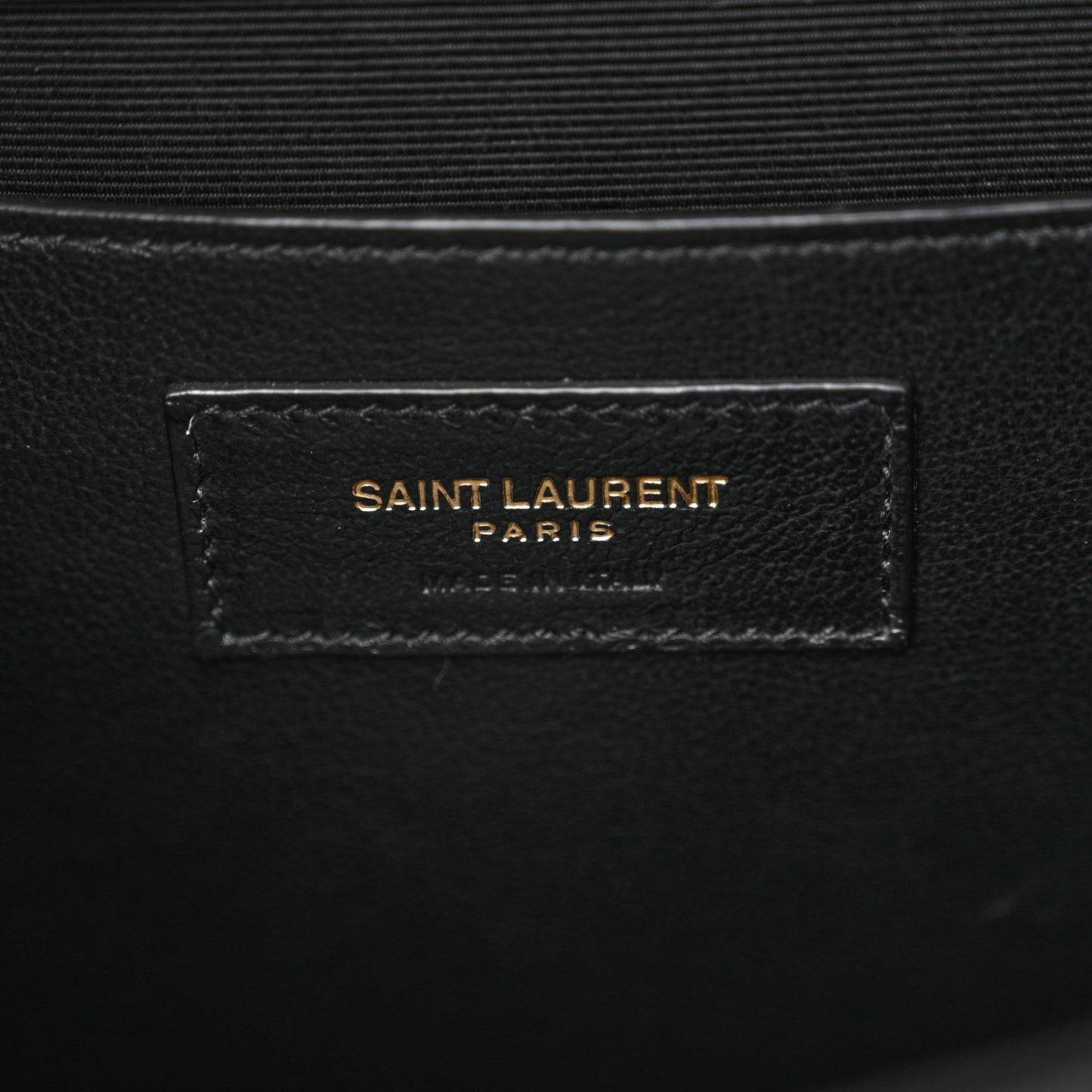 Grain De Poudre Textured Mixed Matelasse Triquilt Medium Monogram Satchel Black