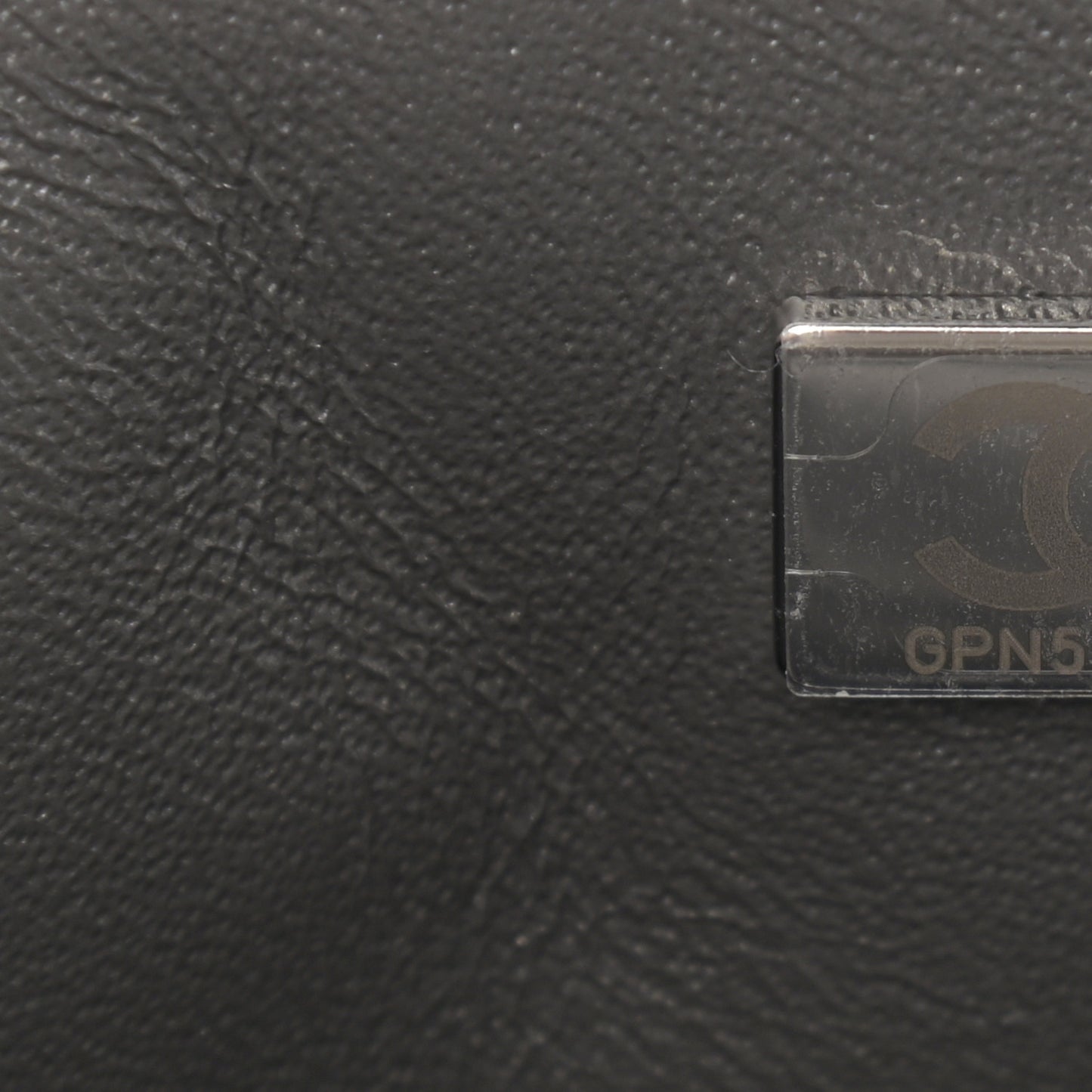 Metallic Calfskin Quilted Mini Rectangular Flap Ruthenium