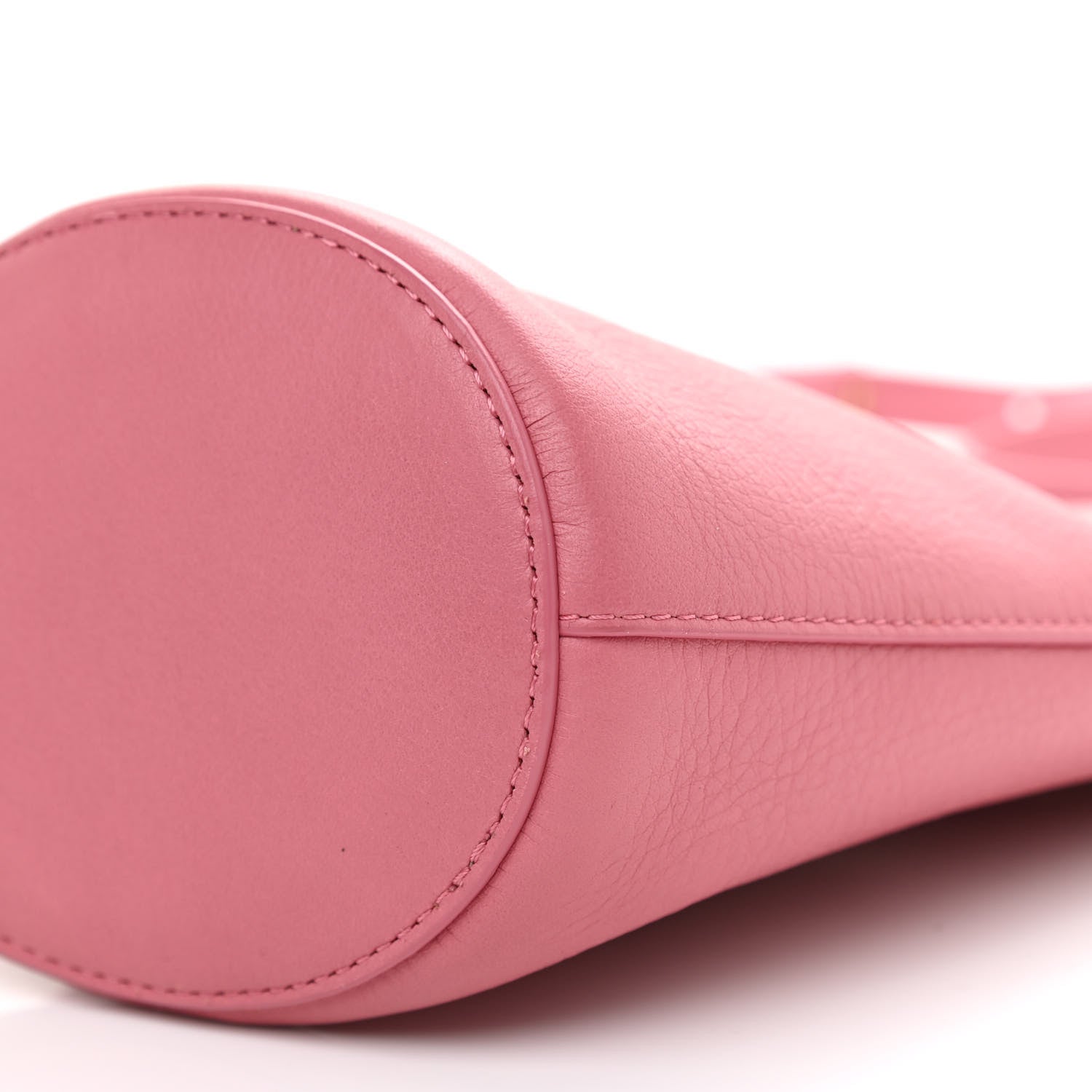 Mansur Gavriel Pebbled Calfskin Mini Zip Bucket Bag Pink 7 of 7