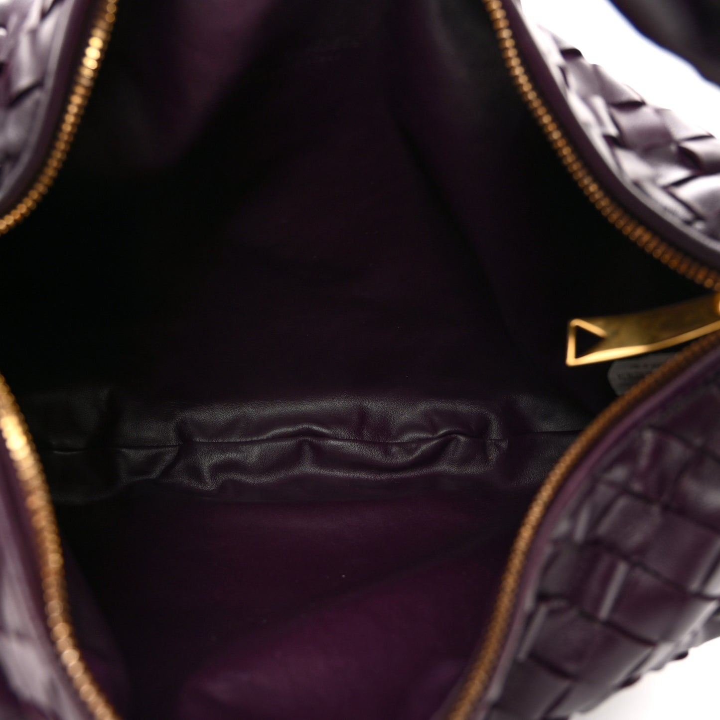 Nappa Intrecciato Teen Jodie Hobo Eggplant