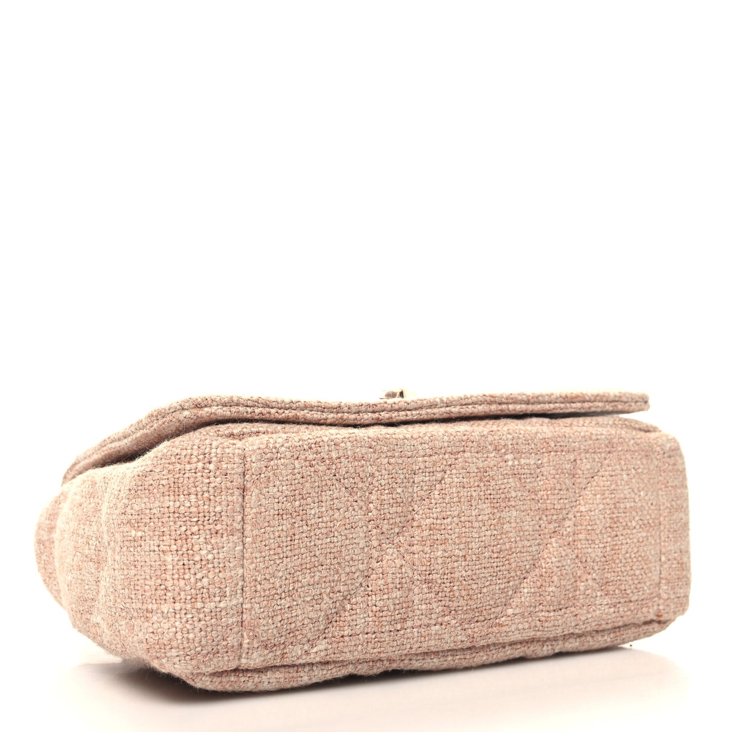 Linen Macrocannage Small Caro Bag Rose