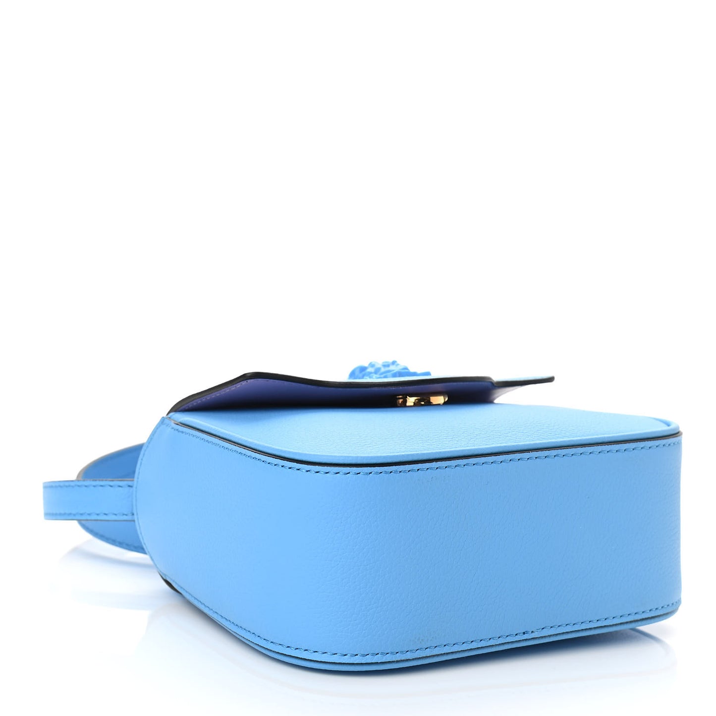 Calfskin Mini La Medusa Bag DV Blue