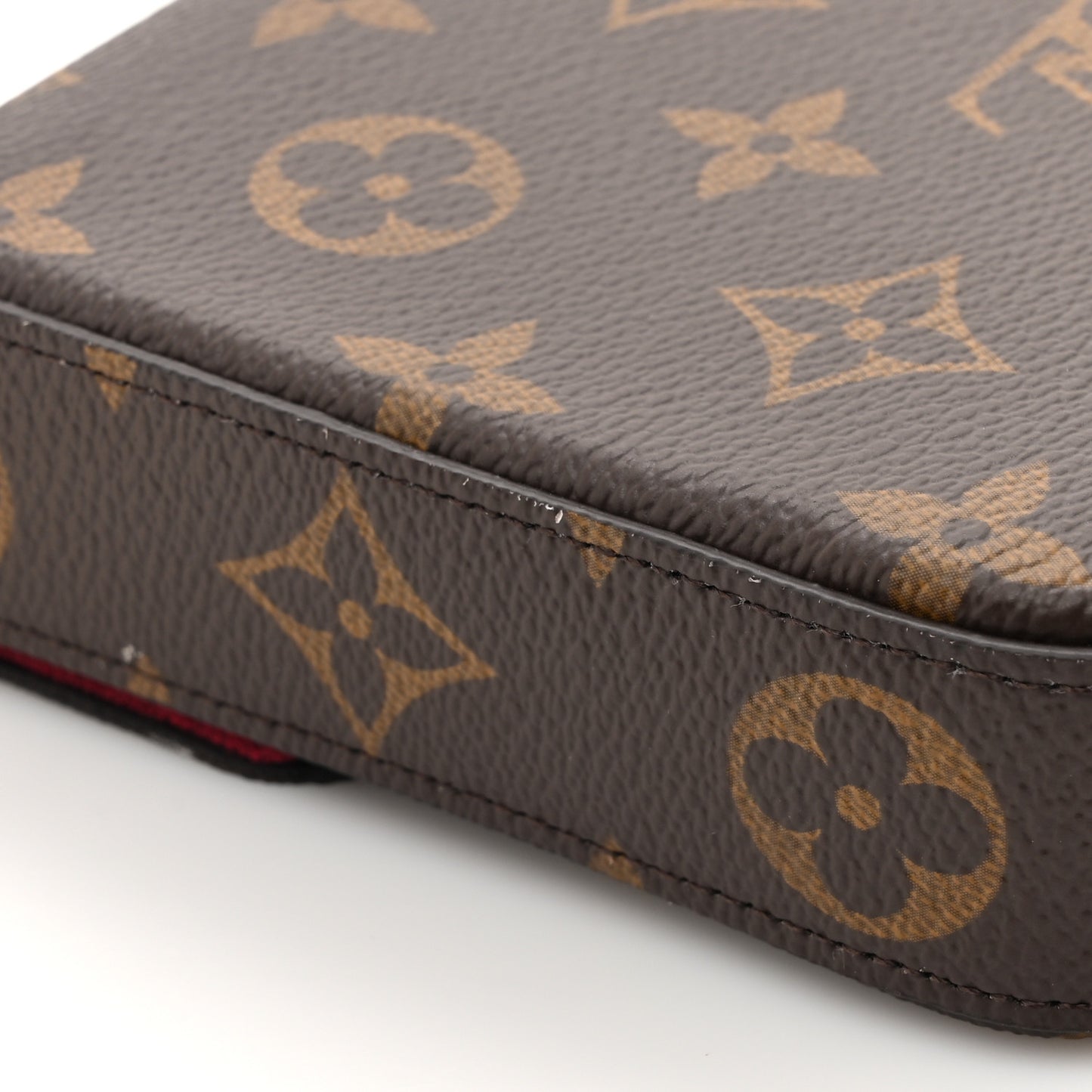 Monogram Pochette Felicie Chain Wallet Fuchsia