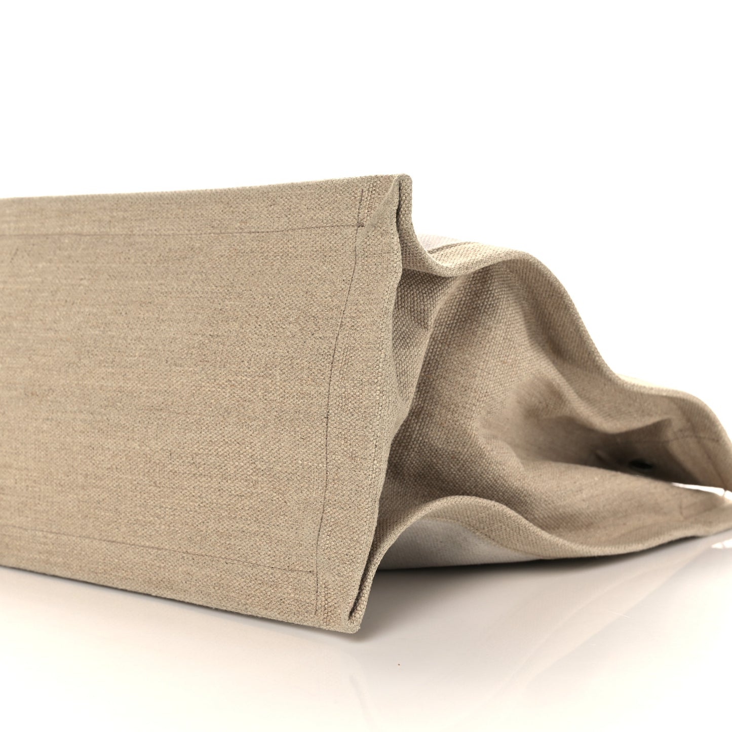 Linen Calfskin Rive Gauche Tote Optic White