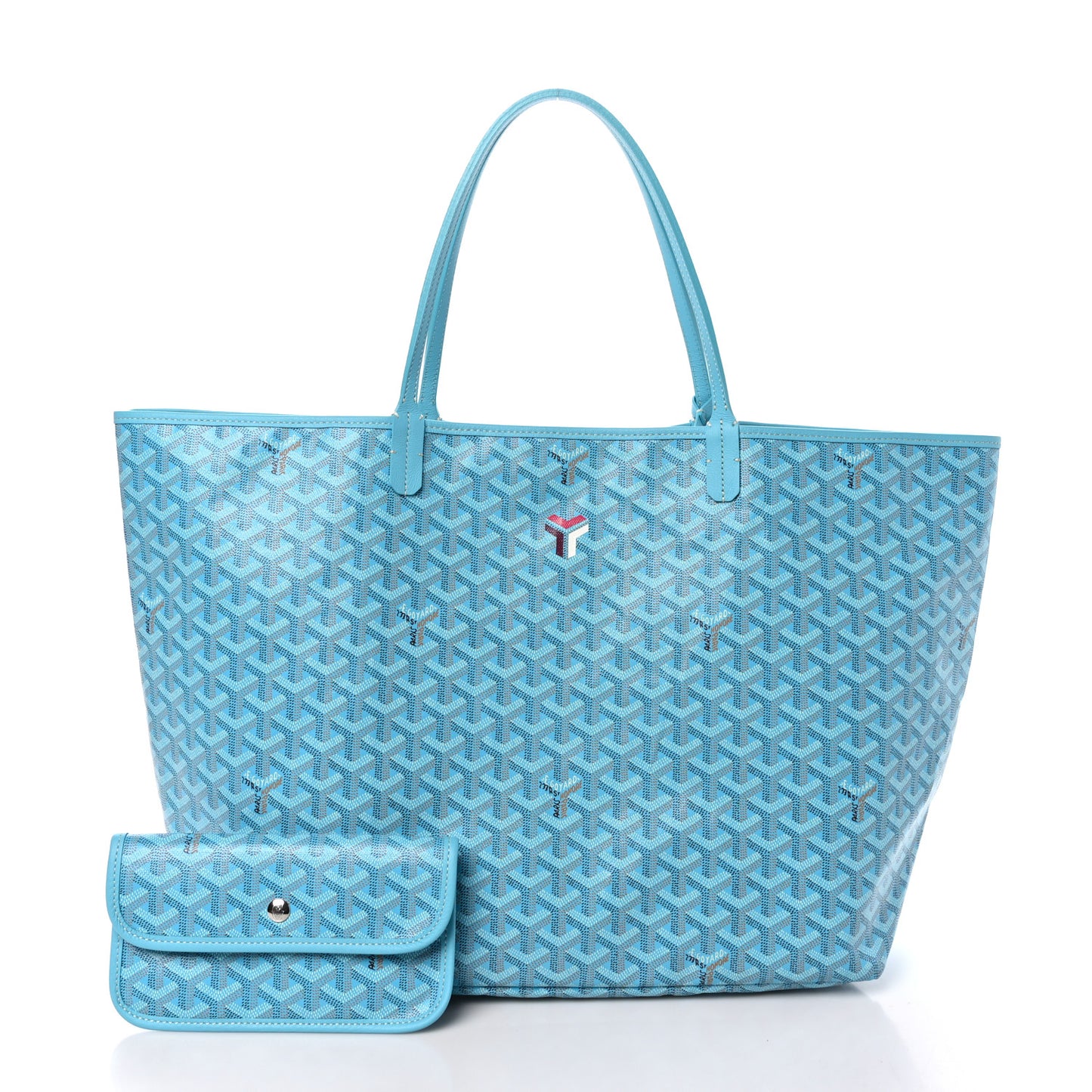 Goyardine Saint Louis GM Balise Beach Towel Set Turquoise