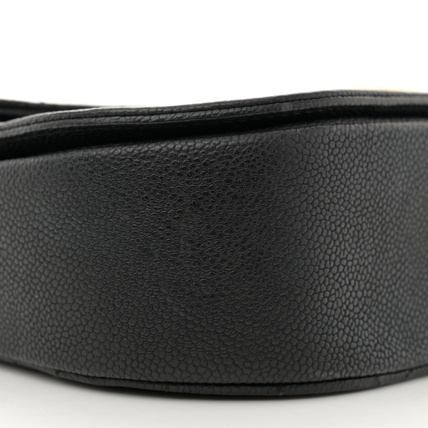 Grained Calfskin Quilted Medium Cuba Top Handle Flap Black