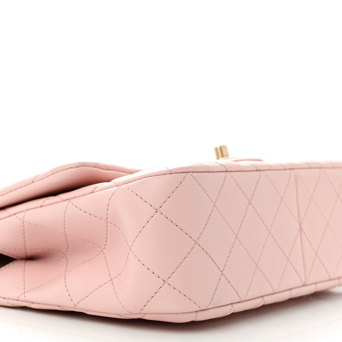 Lambskin Quilted Small Sweet Camellia Flap Light Pink