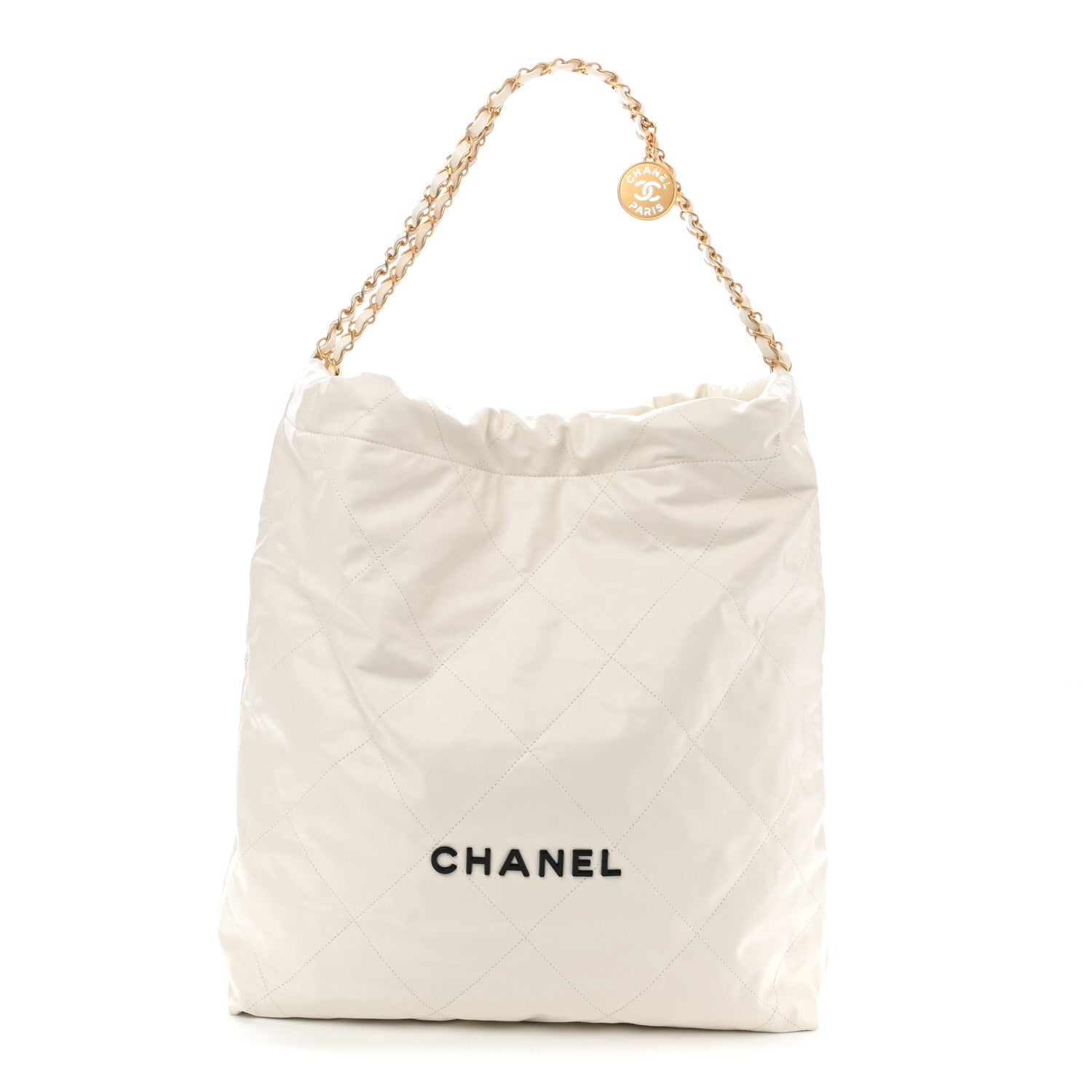 Chanel Calfskin Quilted Chanel 22 White 1918042 – FASHIONPHILE