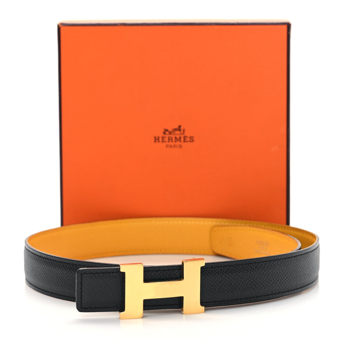 Courchevel 24mm Mini Constance H Belt 65 Jaune Bleu Marine