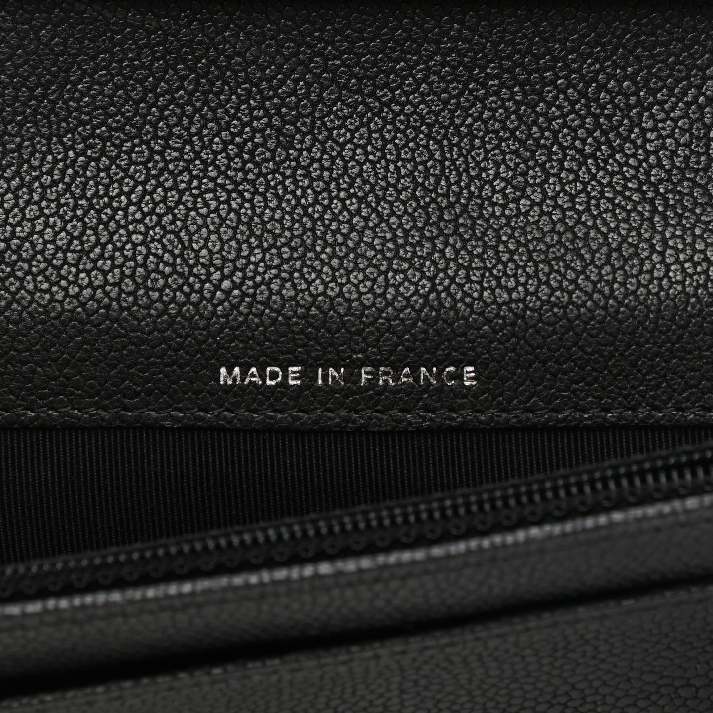 Caviar Quilted Reissue Yen Wallet Black