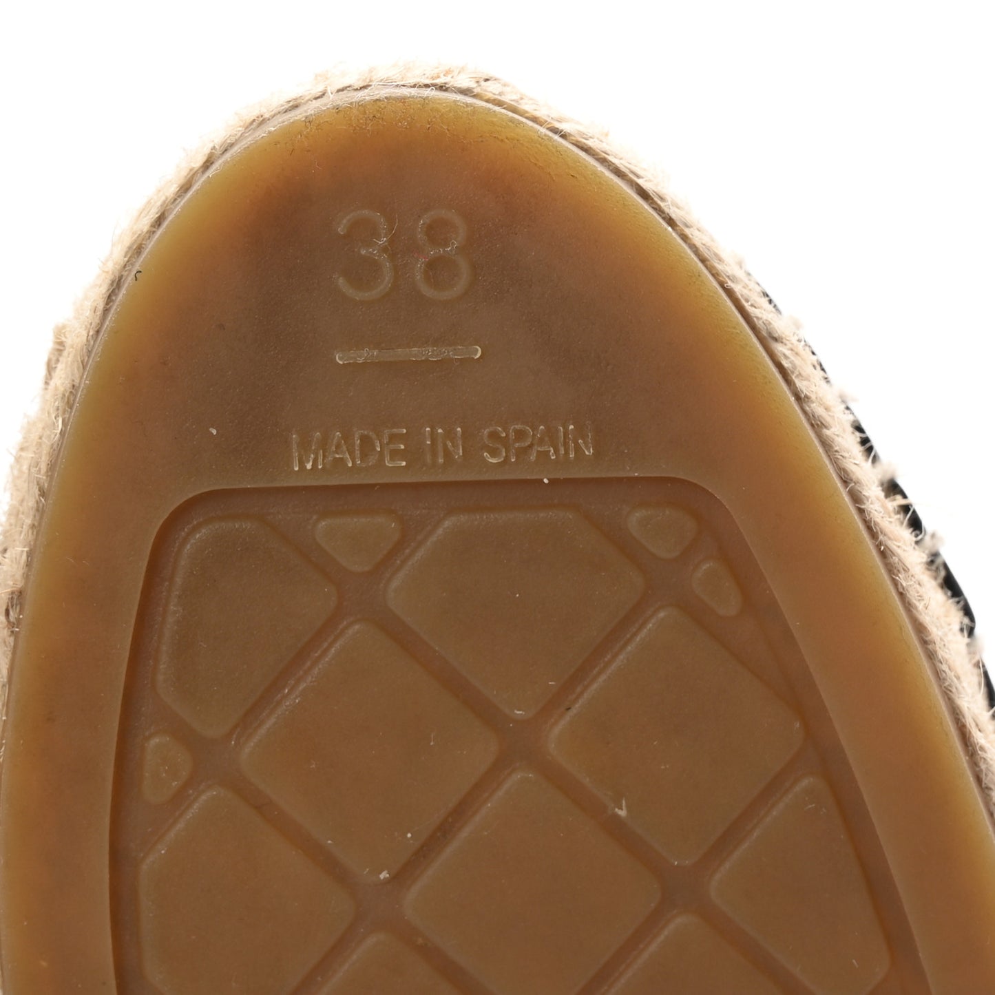 Lambskin CC Espadrilles 38 Black