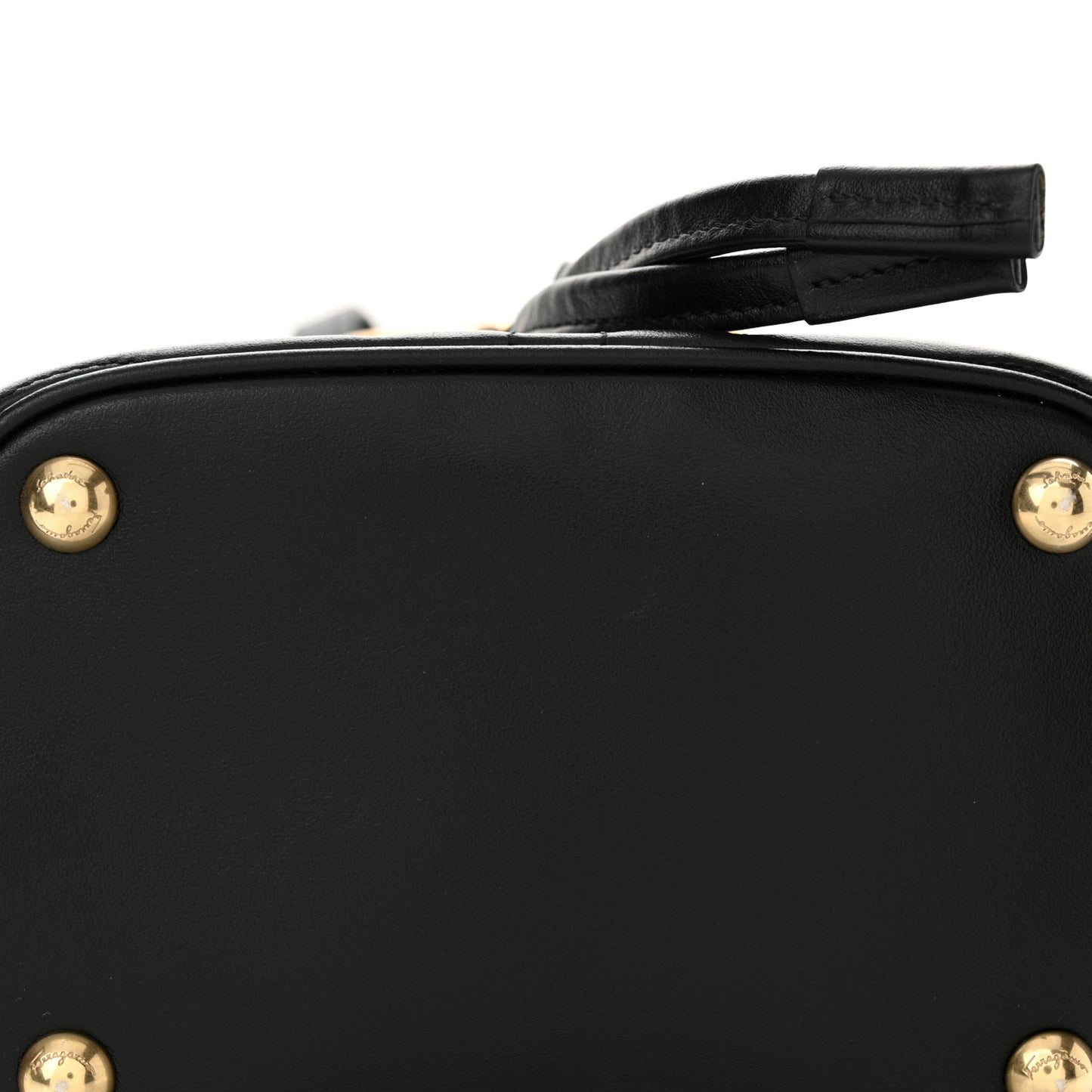Calfskin Quilted Gancini Backpack Black